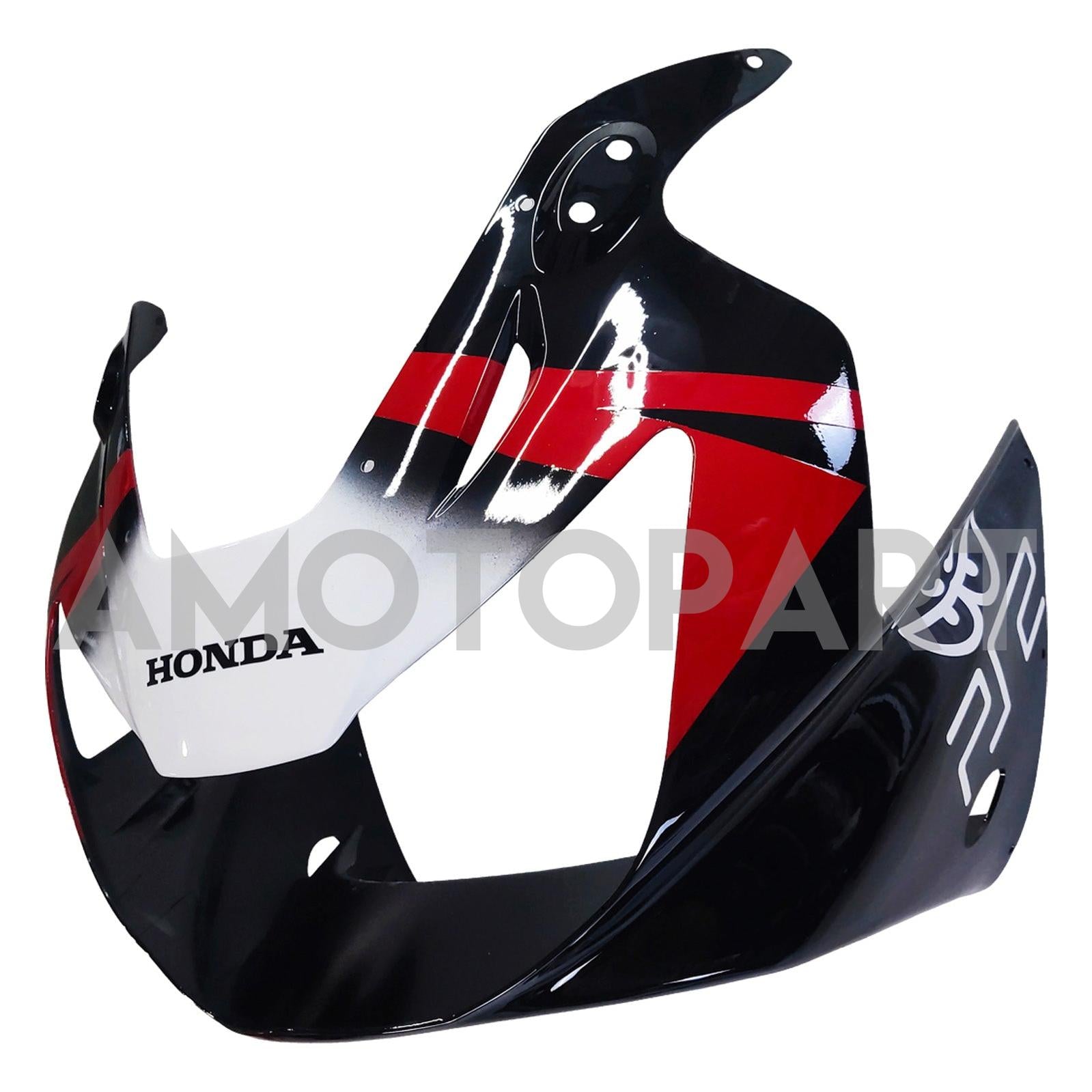 Amotopart 2000-2001 Honda CBR929RR Black Red &Patterns Fairing Kit