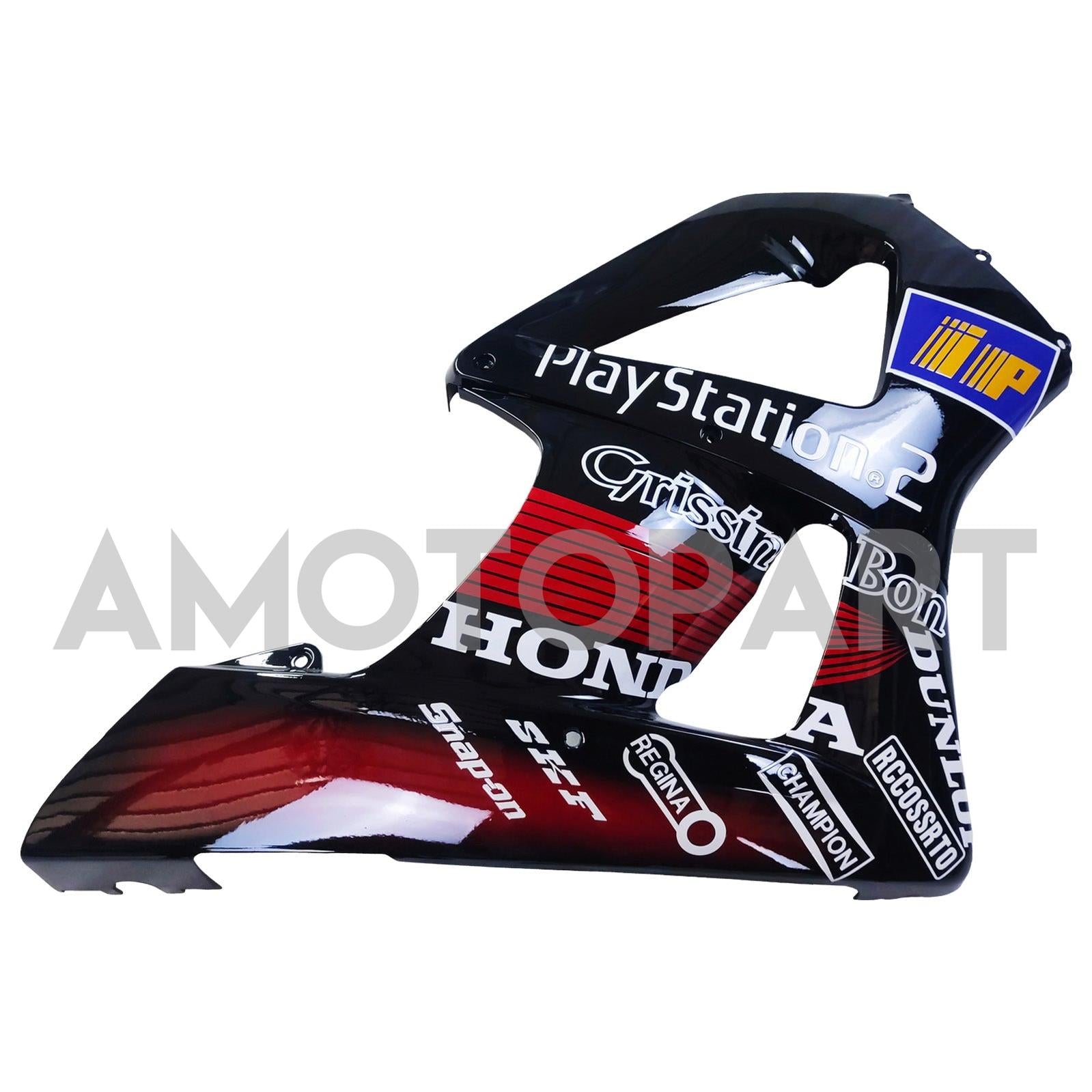 Amotopart 2000-2001 Honda CBR929RR Black Red &Patterns Fairing Kit