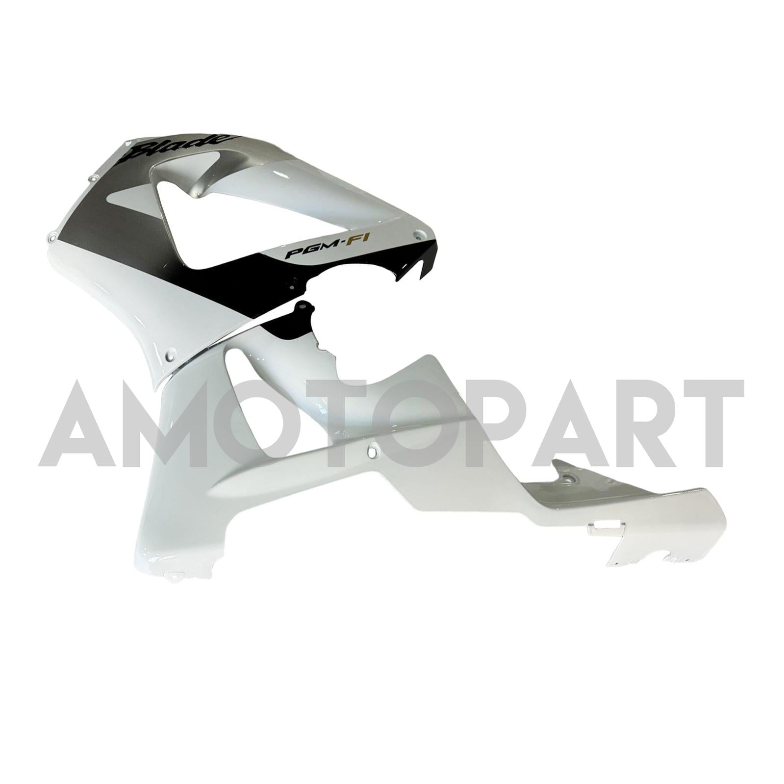 Amotopart 2000-2001 Honda CBR929RR White Black Fairing Kit