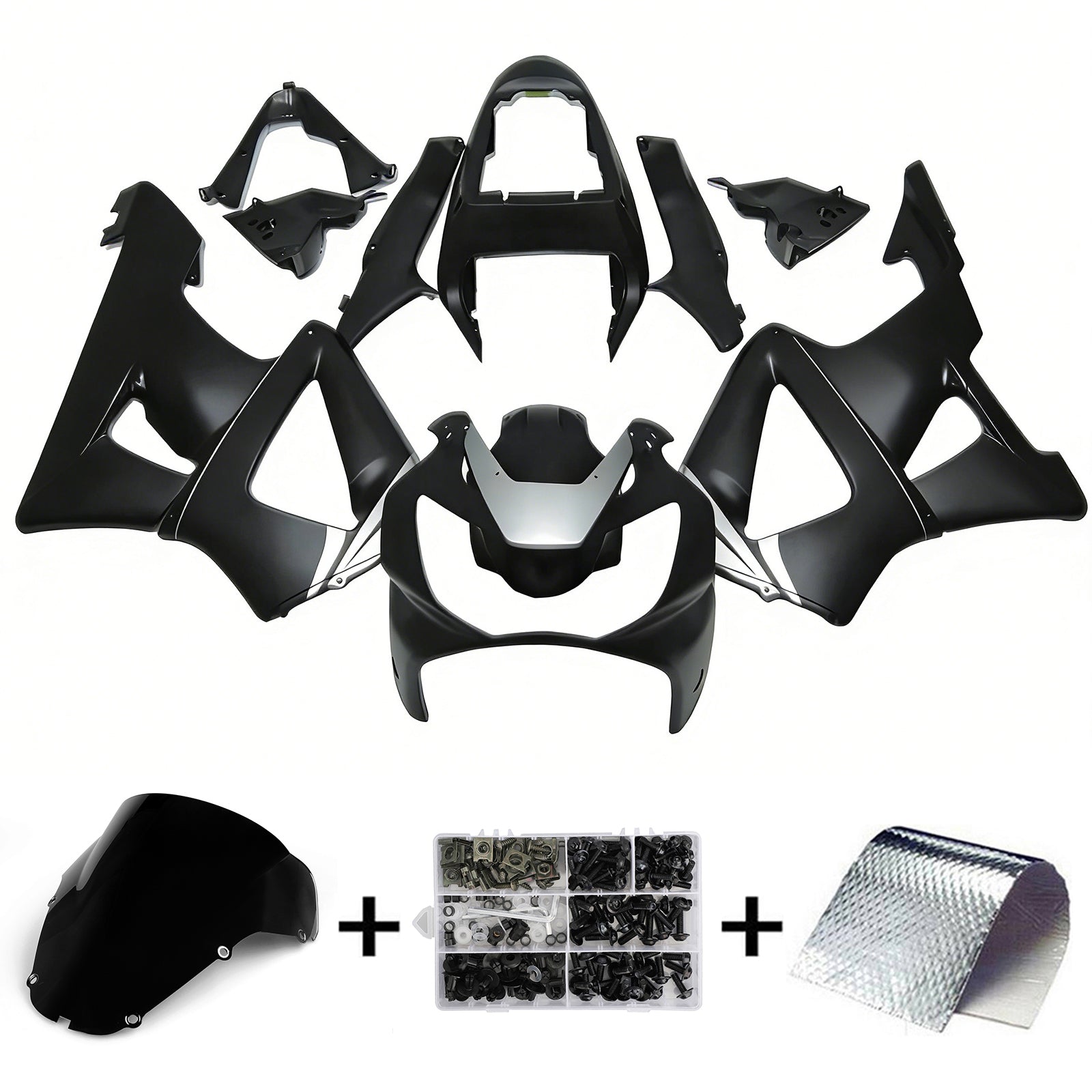 Amotopart 2000-2001 Honda CBR929RR Black Fairing Kit