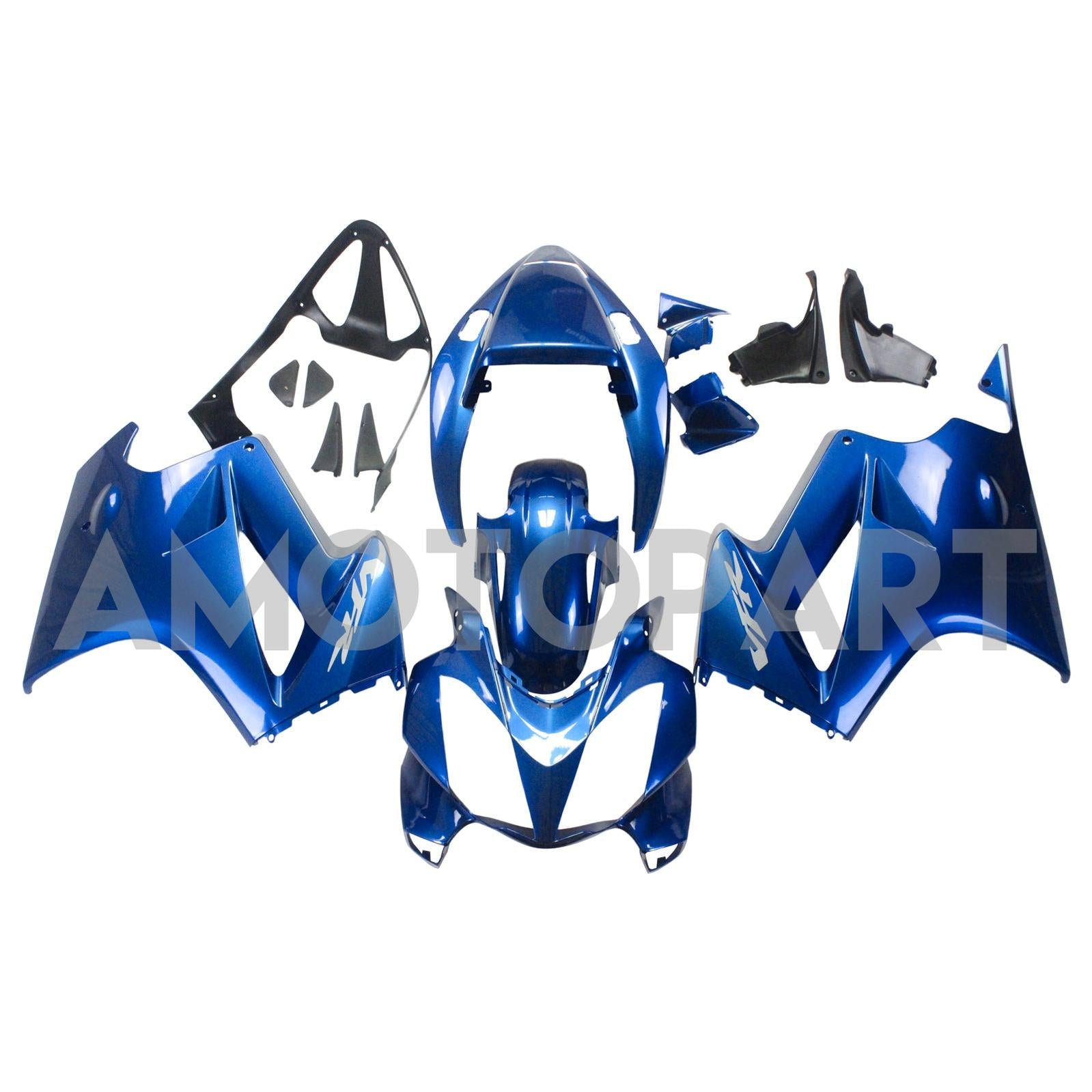 Amotopart 2002-2012 Honda VFR800 Gloss Blue Fairing KIt
