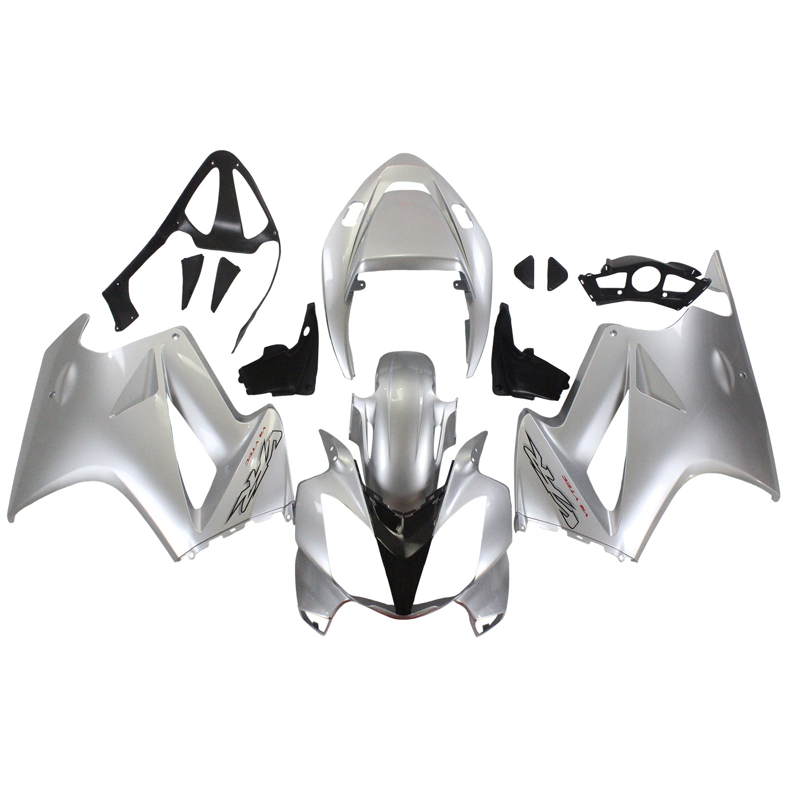Amotopart 2002-2012 Honda VFR800 Sliver Fairing KIt