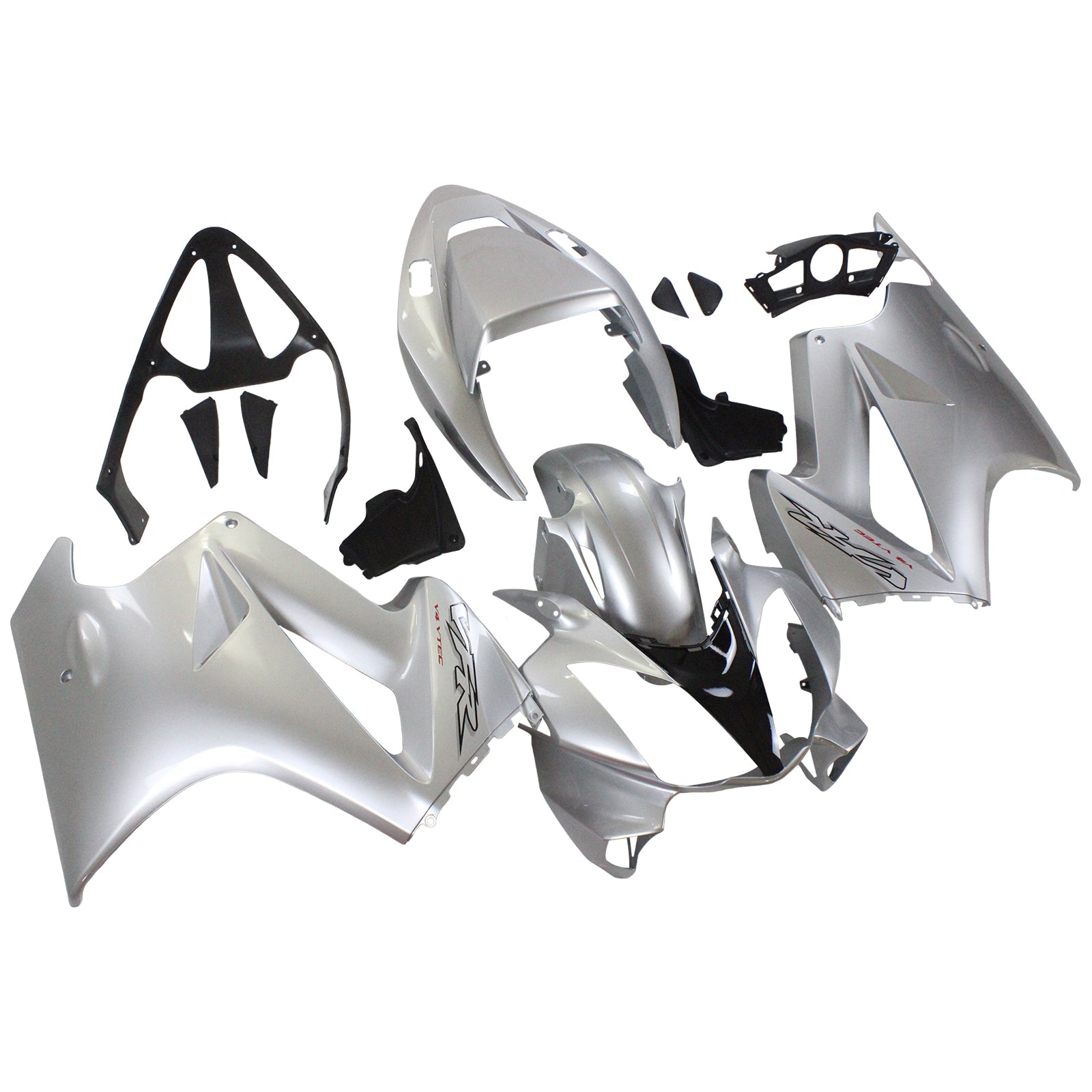 Amotopart 2002-2013 Honda VFR800 Kit de carénage argenté