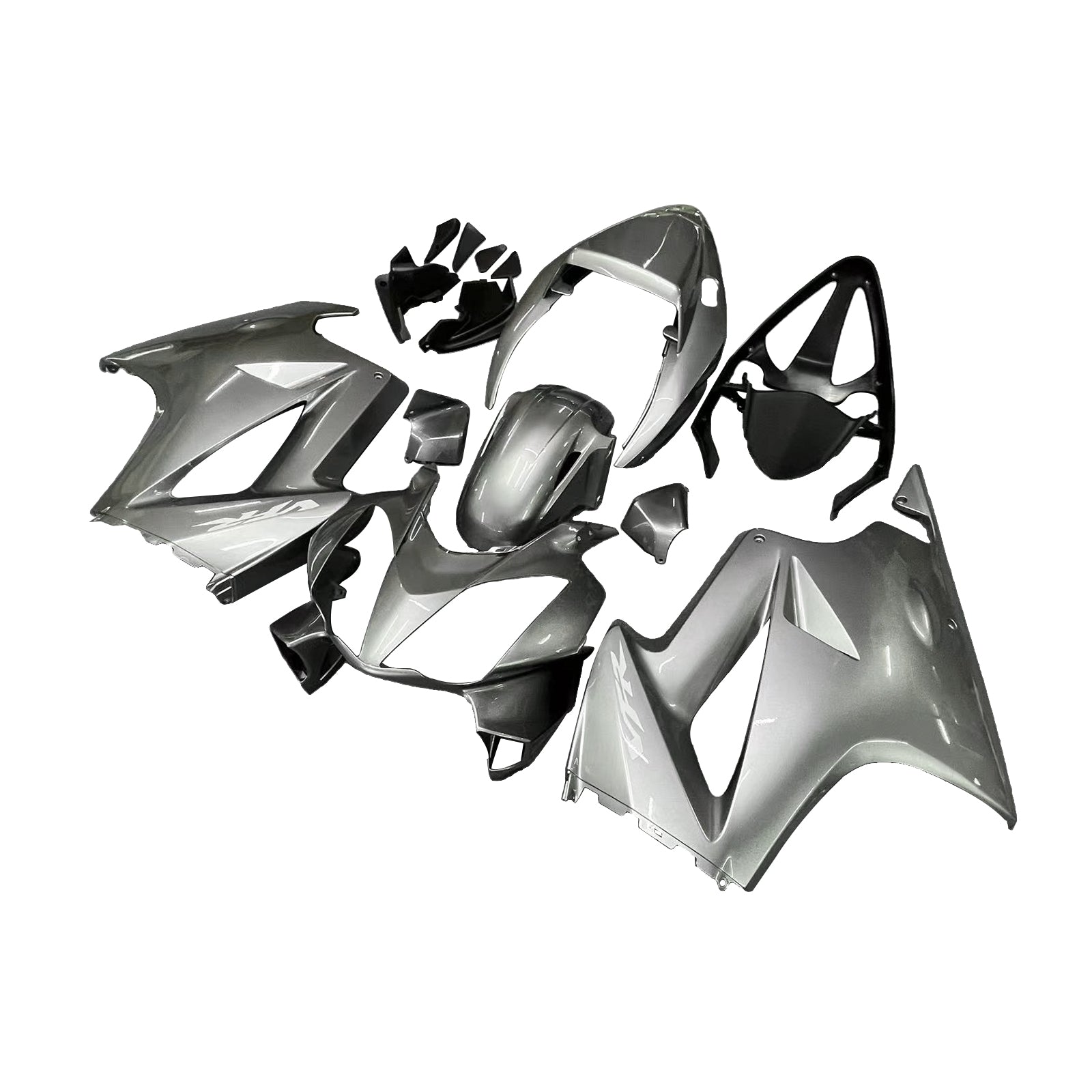 Amotopart 2002-2013 Honda VFR800 Sliver Grey Fairing KIt