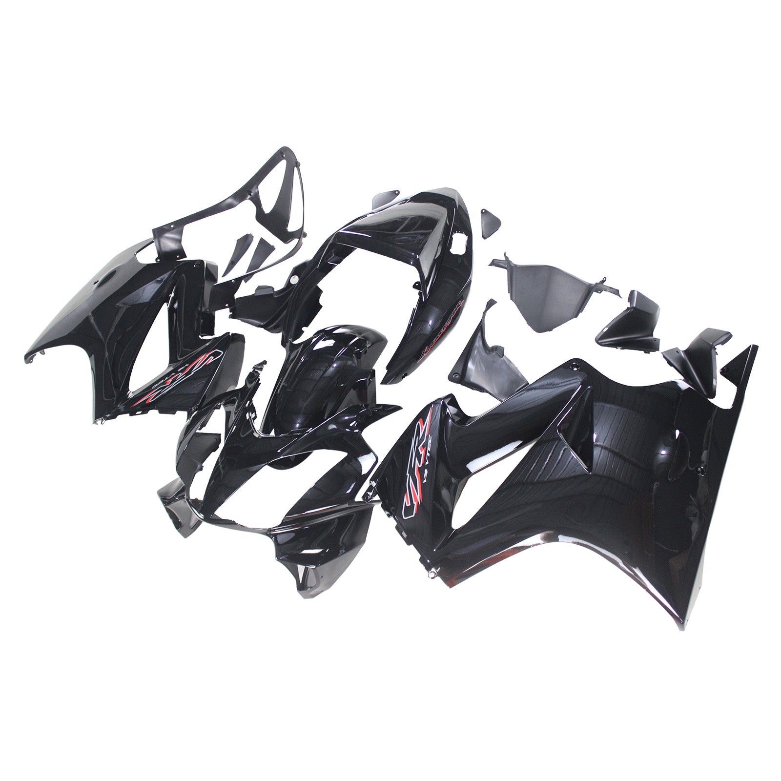 Amotopart 2002-2013 Honda VFR800 Gloss Black Fairing KIt