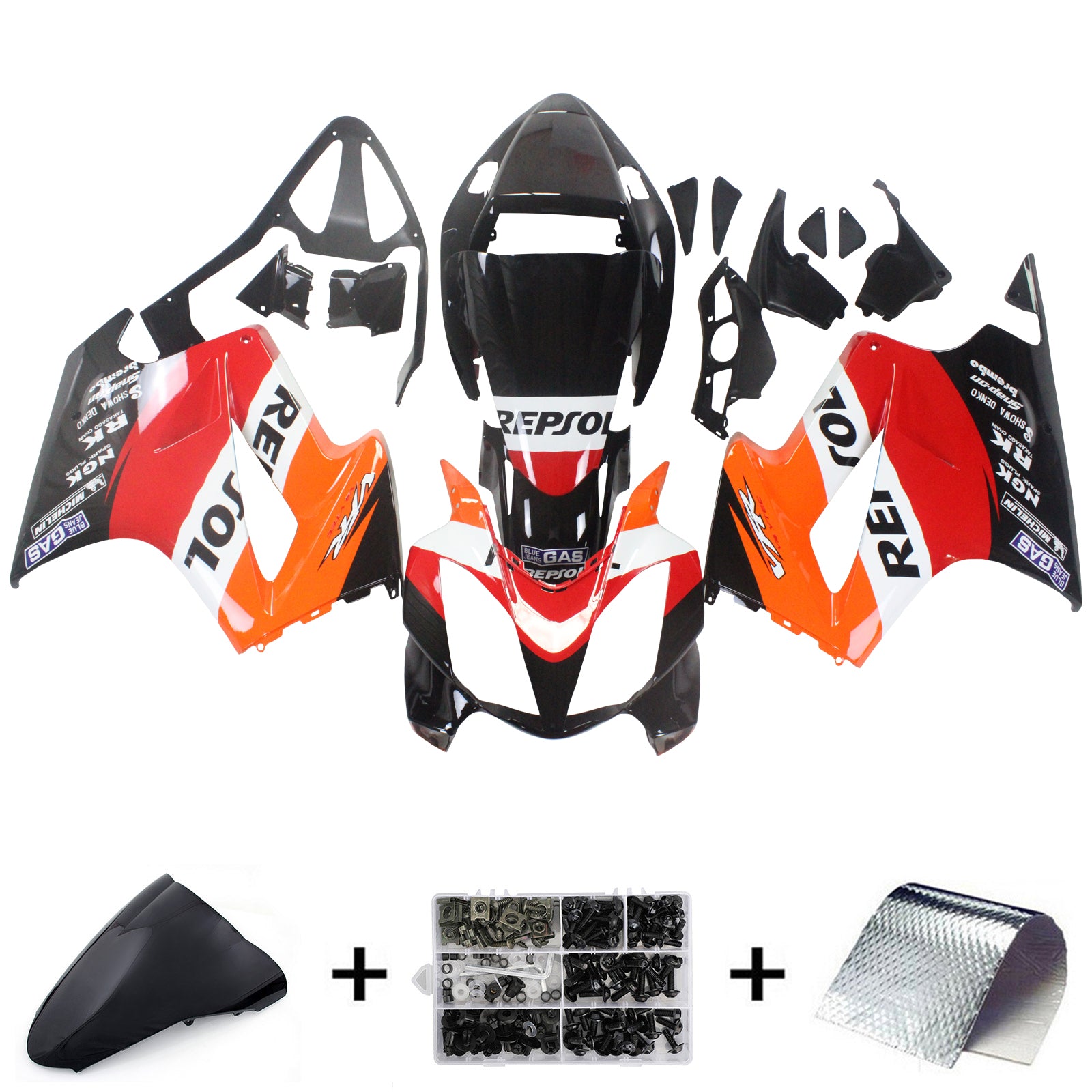 Amotopart 2002-2013 Honda VFR800 Multi Color Fairing KIt