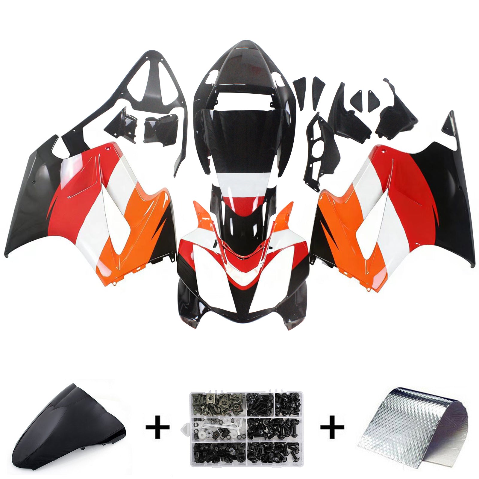 Amotopart 2002-2012 Honda VFR800 Multi Color Fairing KIt