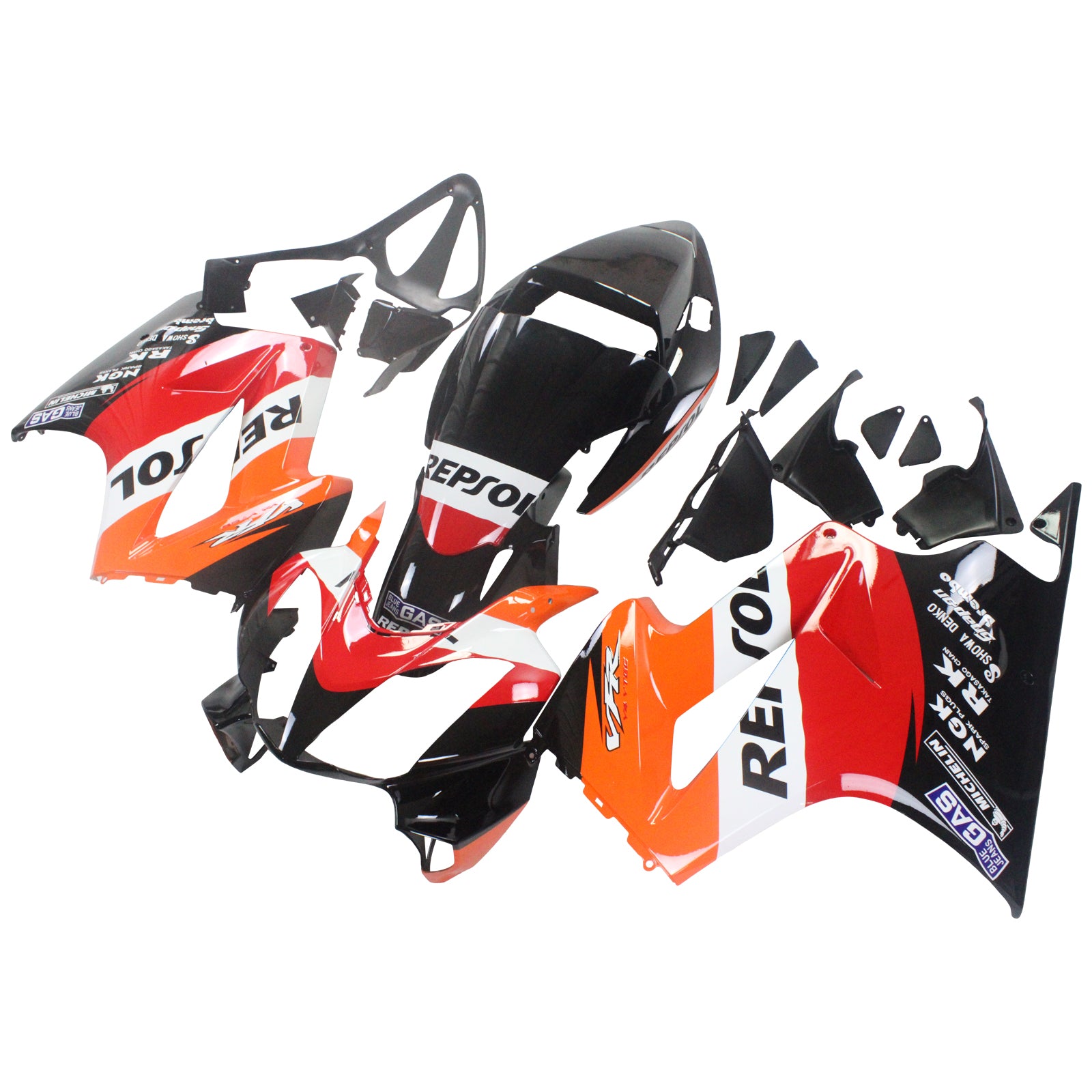 Amotopart 2002-2013 Honda VFR800 Multi Color Fairing KIt