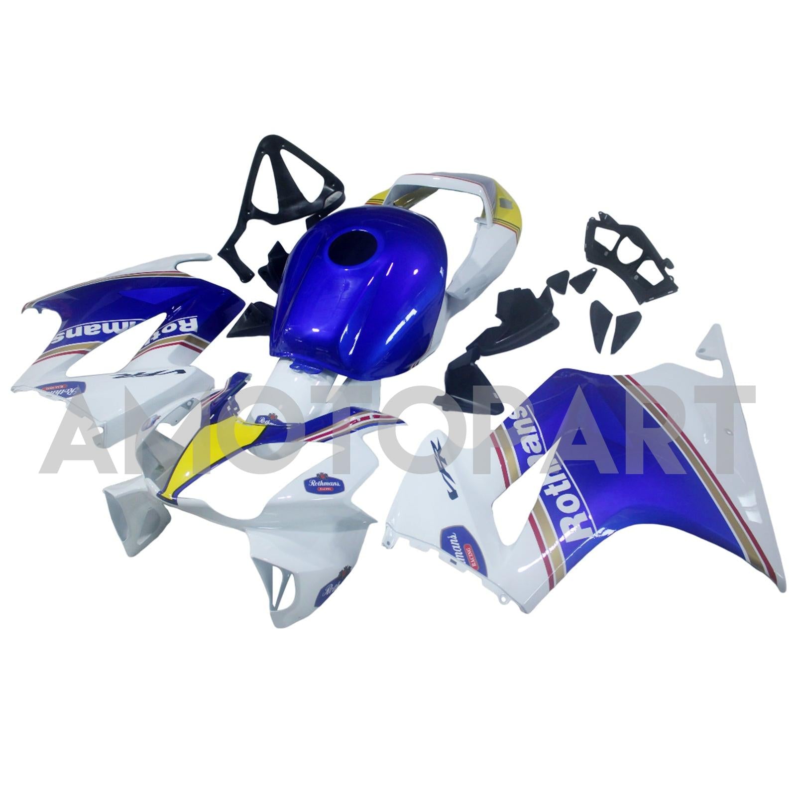 Amotopart 2002-2012 Honda VFR800 Blue&White Style2 Fairing Kit