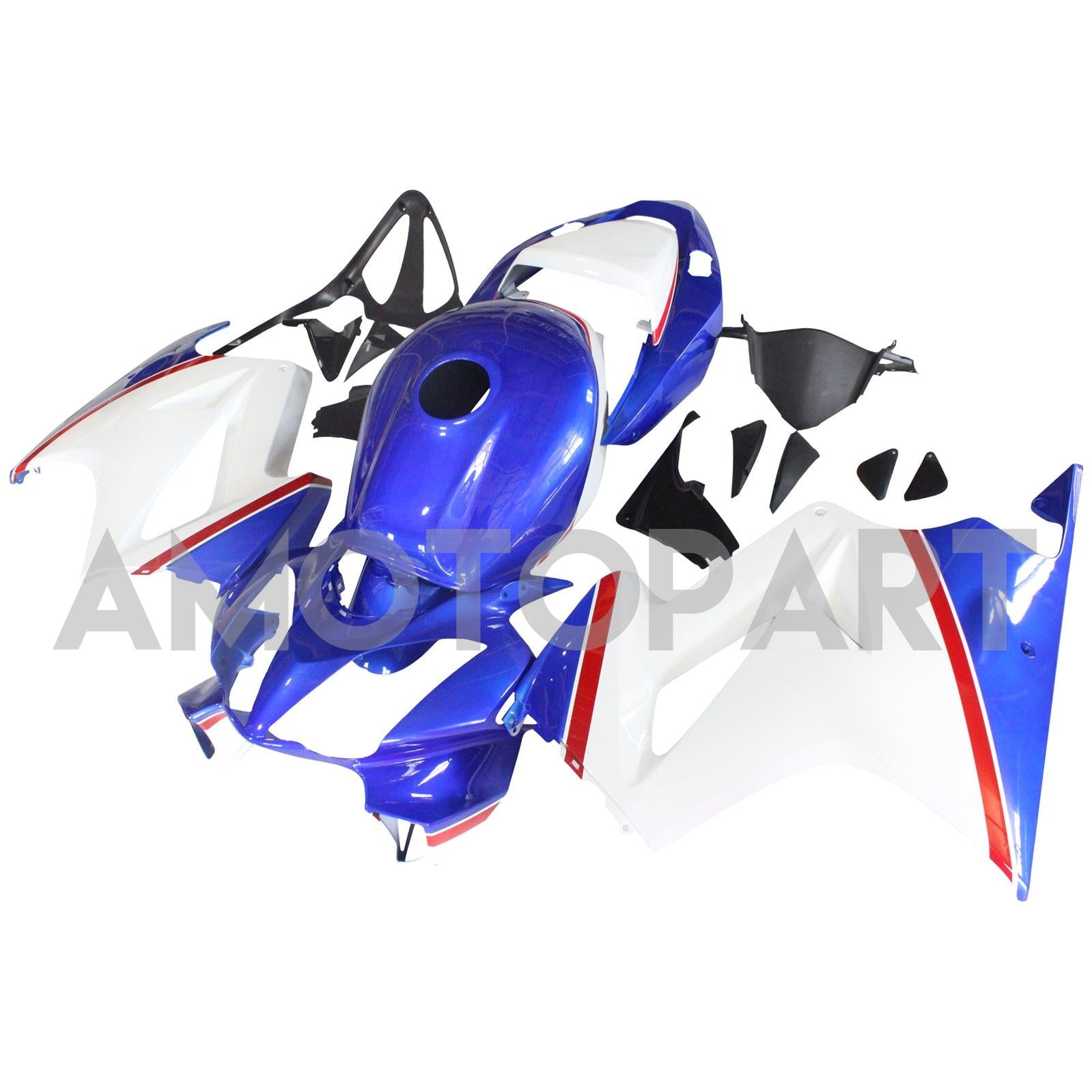 Amotopart 2002-2012 Honda VFR800 Blue&White Style3 Fairing Kit