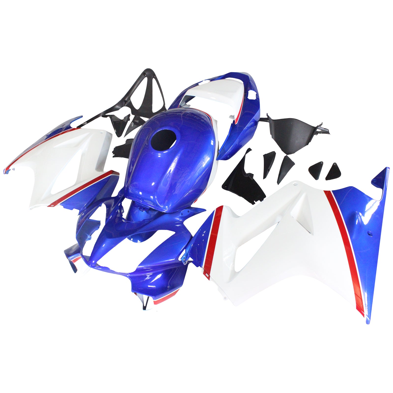 Amotopart 2002-2013 Honda VFR800 Blue&White Style3 Fairing Kit