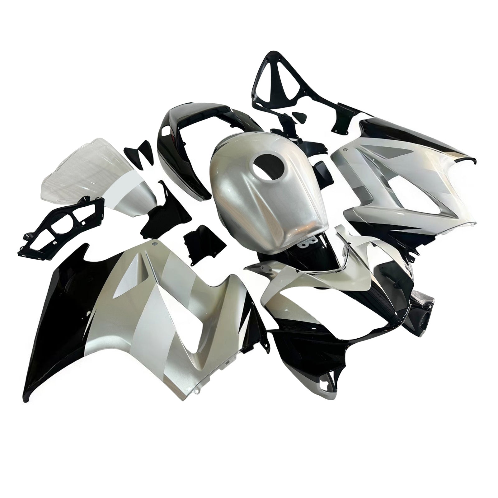 Amotopart 2002-2012 Honda VFR800 Grey&Black Fairing Kit