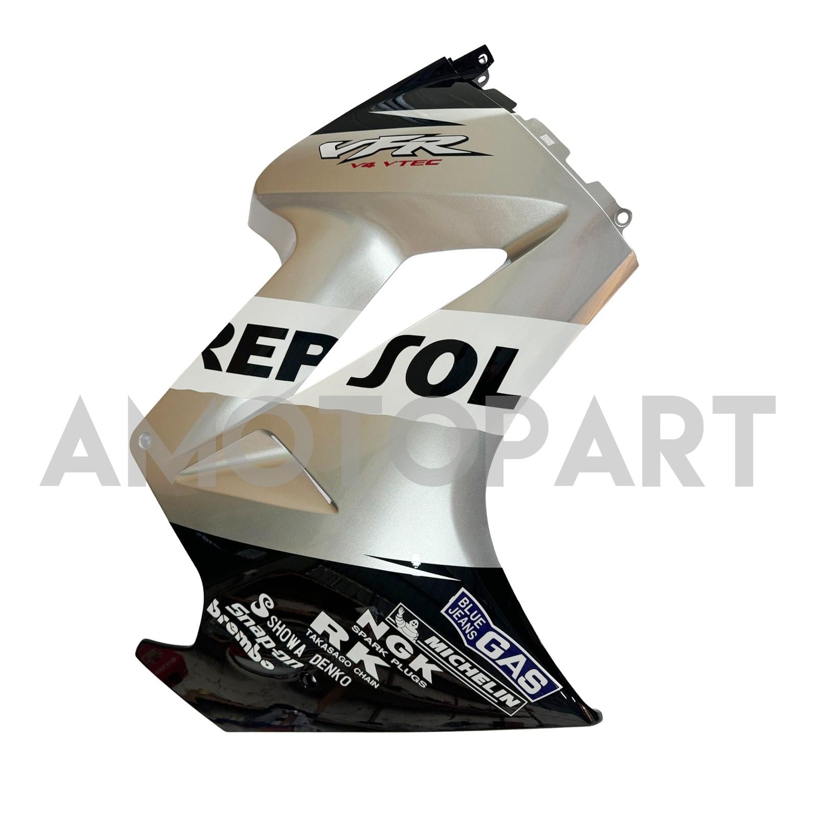 Amotopart 2002-2012 Honda VFR800 Grey&Black Fairing Kit
