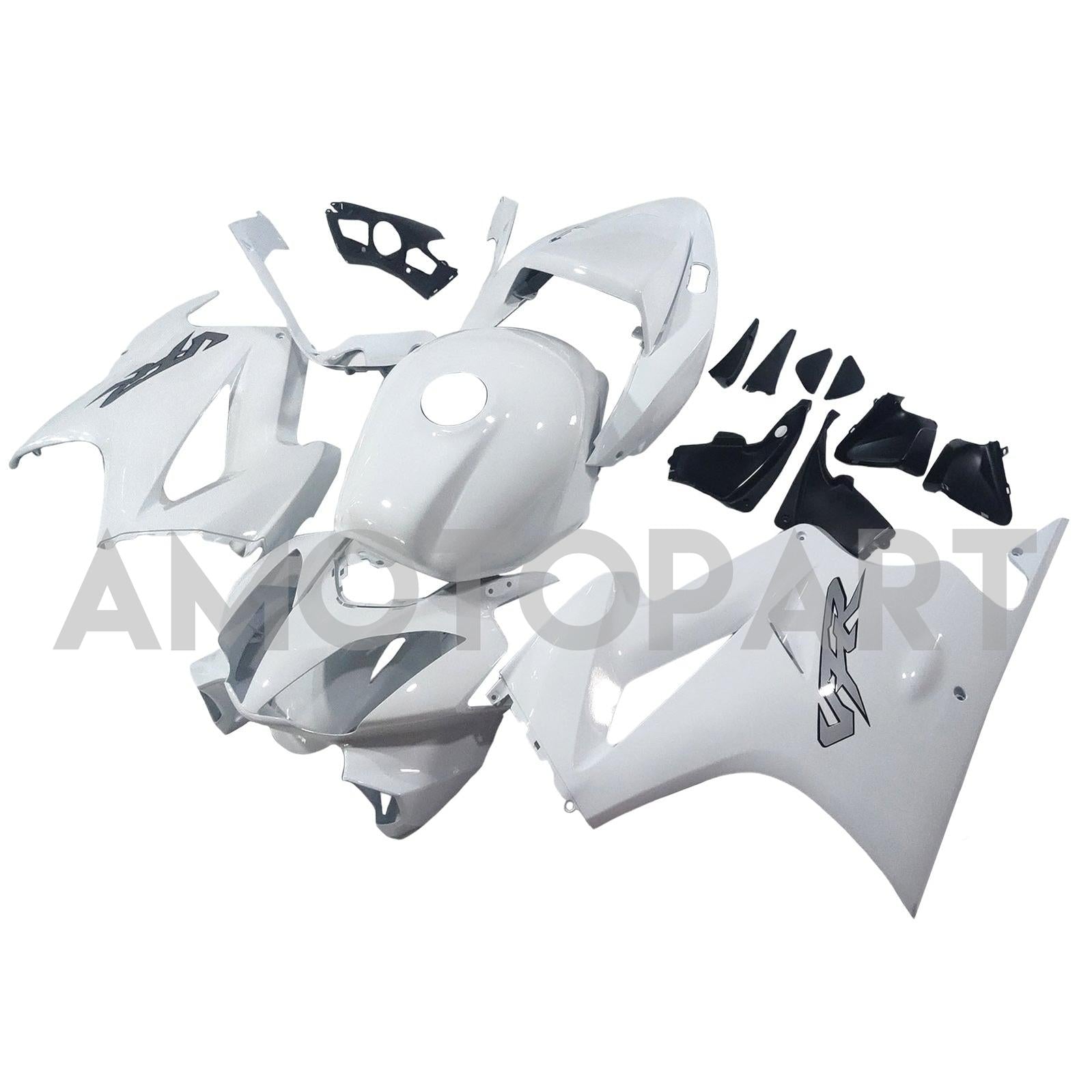 Amotopart 2002-2012 Honda VFR800 White Fairing Kit