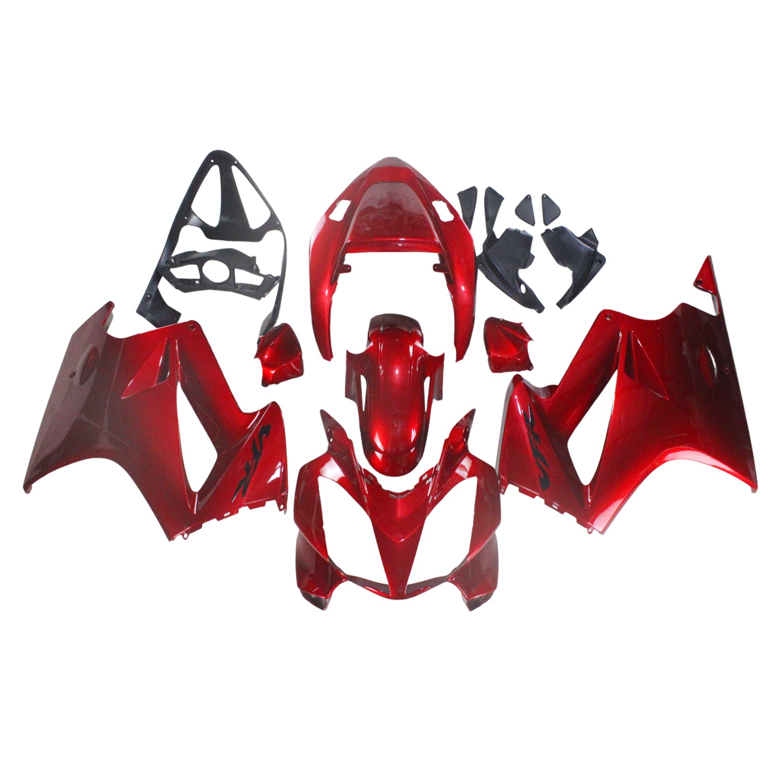 Amotopart 2002-2013 Honda VFR800 Dark Red Fairing Kit