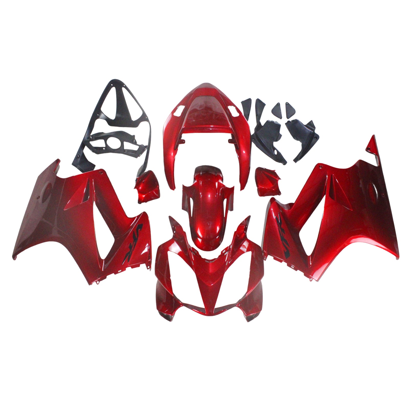 Amotopart 2002-2012 Honda VFR800 Dark Red Fairing Kit
