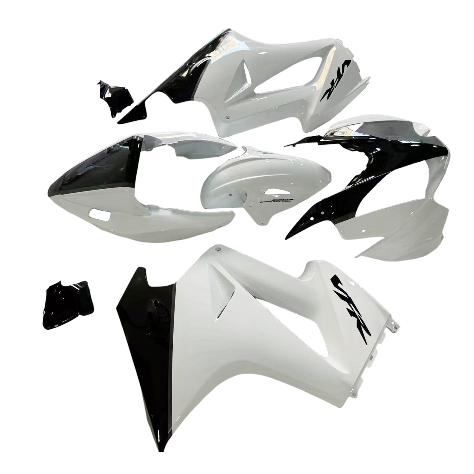Amotopart 2002–2013 Honda VFR800 Weiß&Schwarzes Verkleidungskit