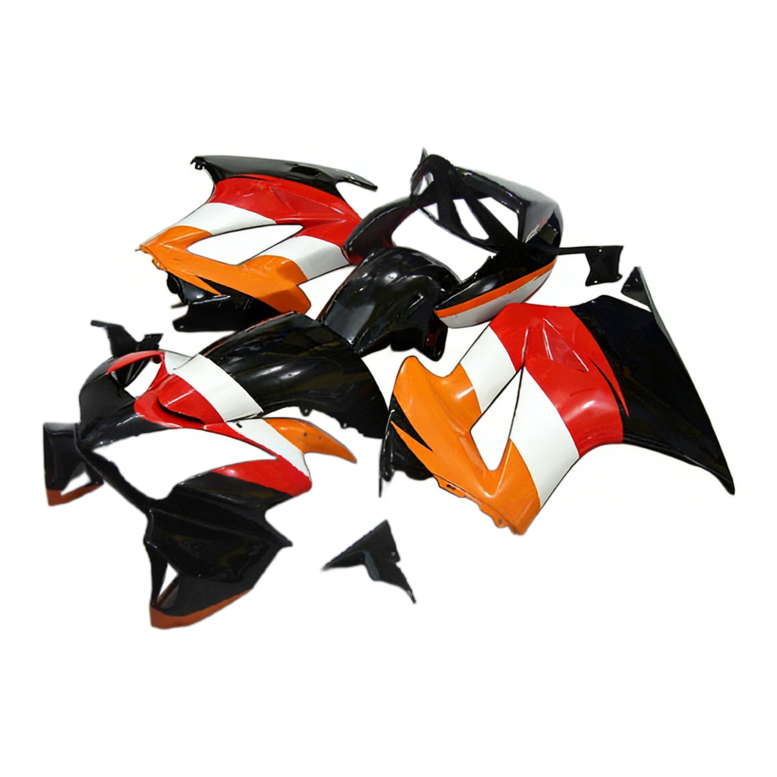 Amotopart 2002-2013 Honda VFR800 Kit de carenado Repjol rojo y naranja