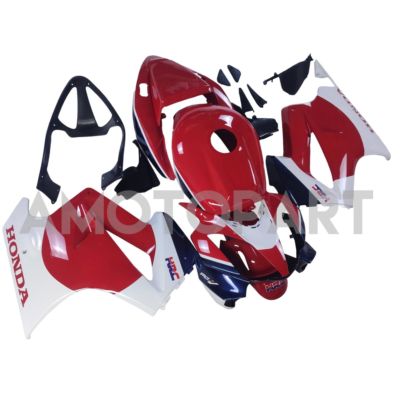 Amotopart 2002-2013 ホンダ VFR800 レッド ホワイト ブラック フェアリングキット