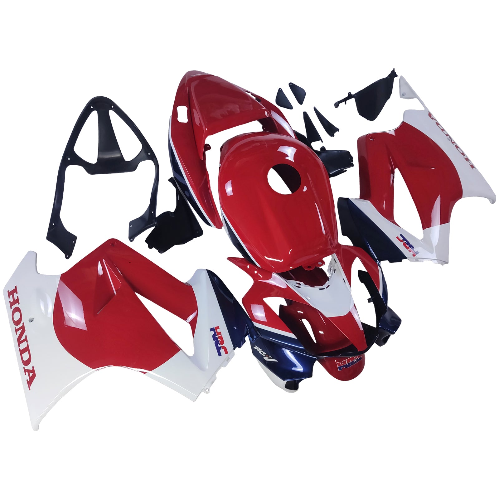 Amotopart 2002-2012 Honda VFR800Red White Black Fairing Kit