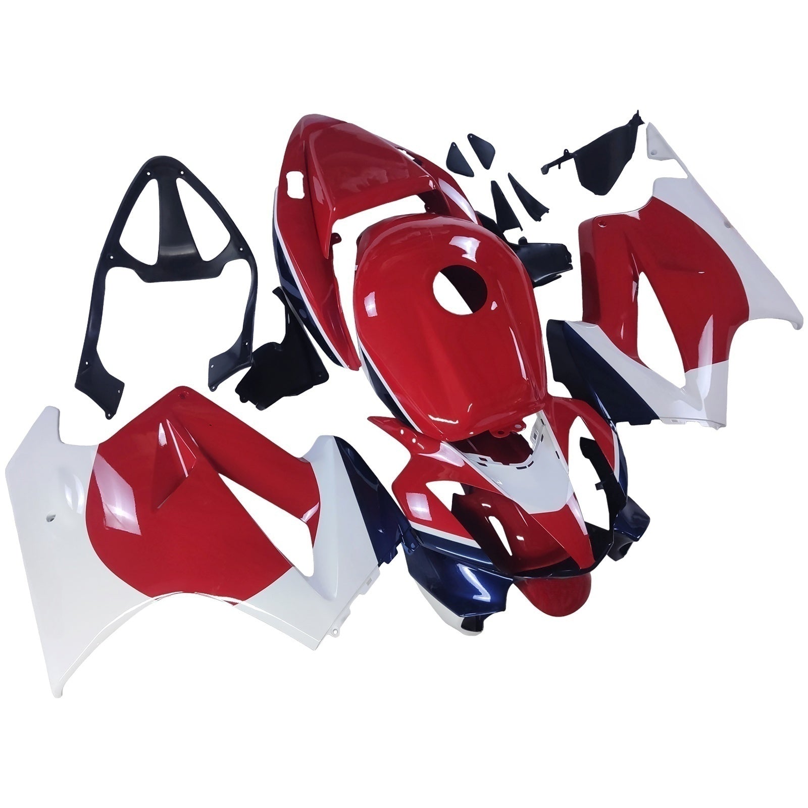 Amotopart 2002-2013 Honda VFR800red White Black Fairing Kit