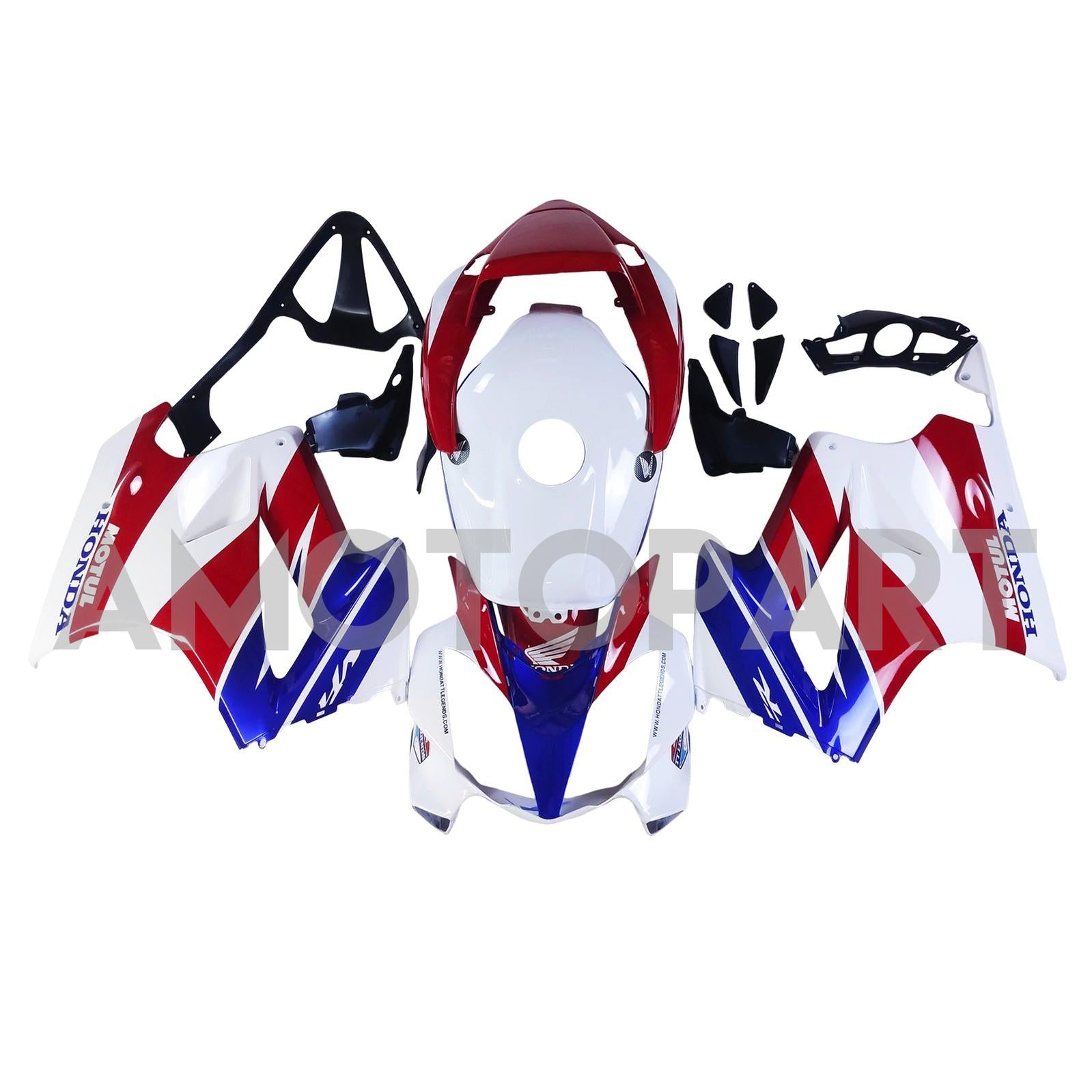Amotopart 2002-2012 Honda VFR800White Red Black Blue Fairing Kit