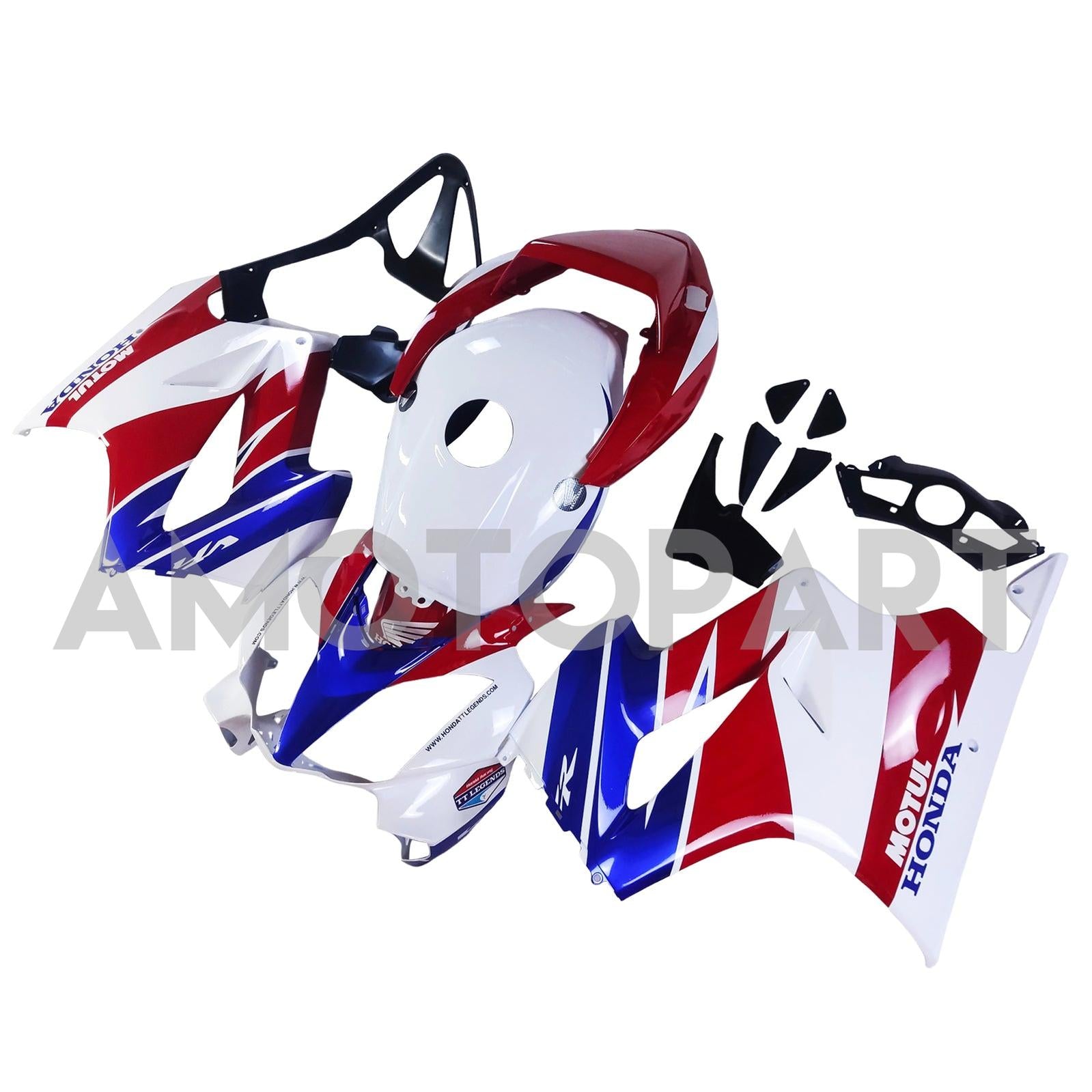 Amotopart 2002-2012 Honda VFR800White Red Black Blue Fairing Kit