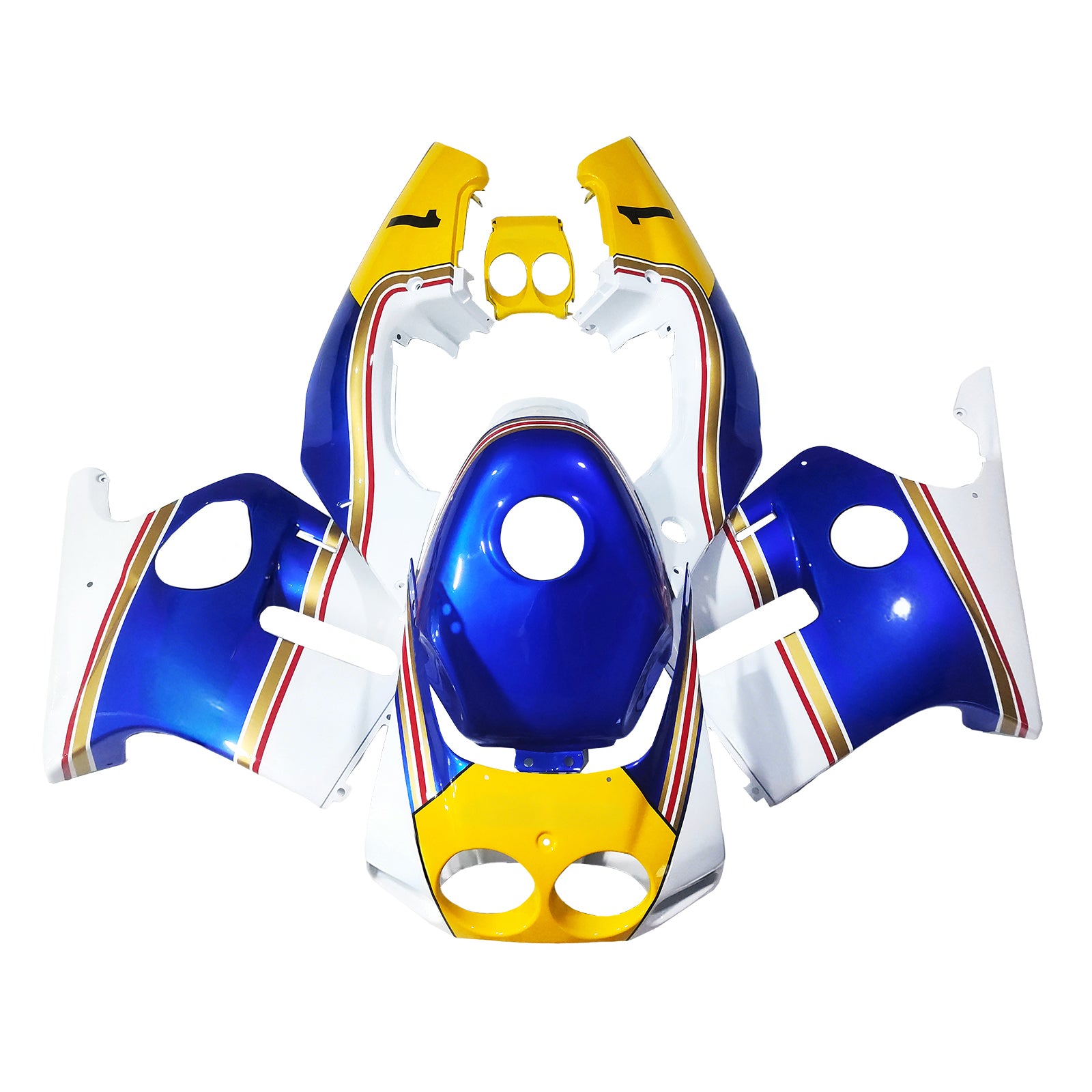 Amotopart 1990-1998 CBR250RR MC22 Honda Yellow&Blue Fairing Kit