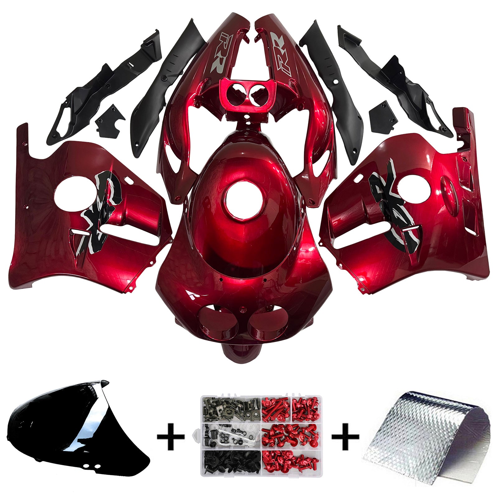 Amotopart 1990-1998 Honda CBR250RR MC22 Red Fairing Kit