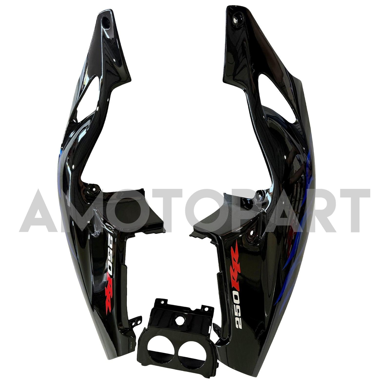 Amotopart 1990-1998 Honda CBR250RR MC22 Black Blue  Fairing Kit