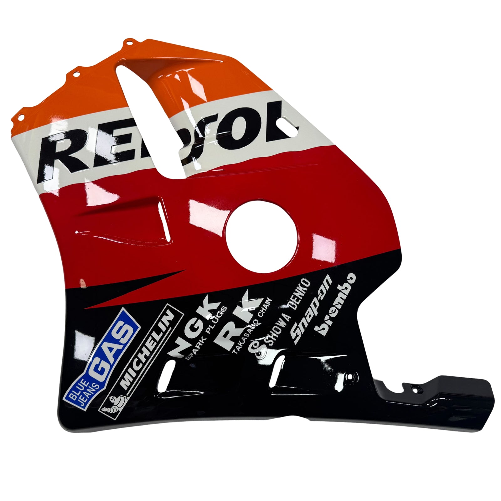 Amotopart 1990-1998 Honda CBR250RR MC22 Black Orange Red Fairing Kit