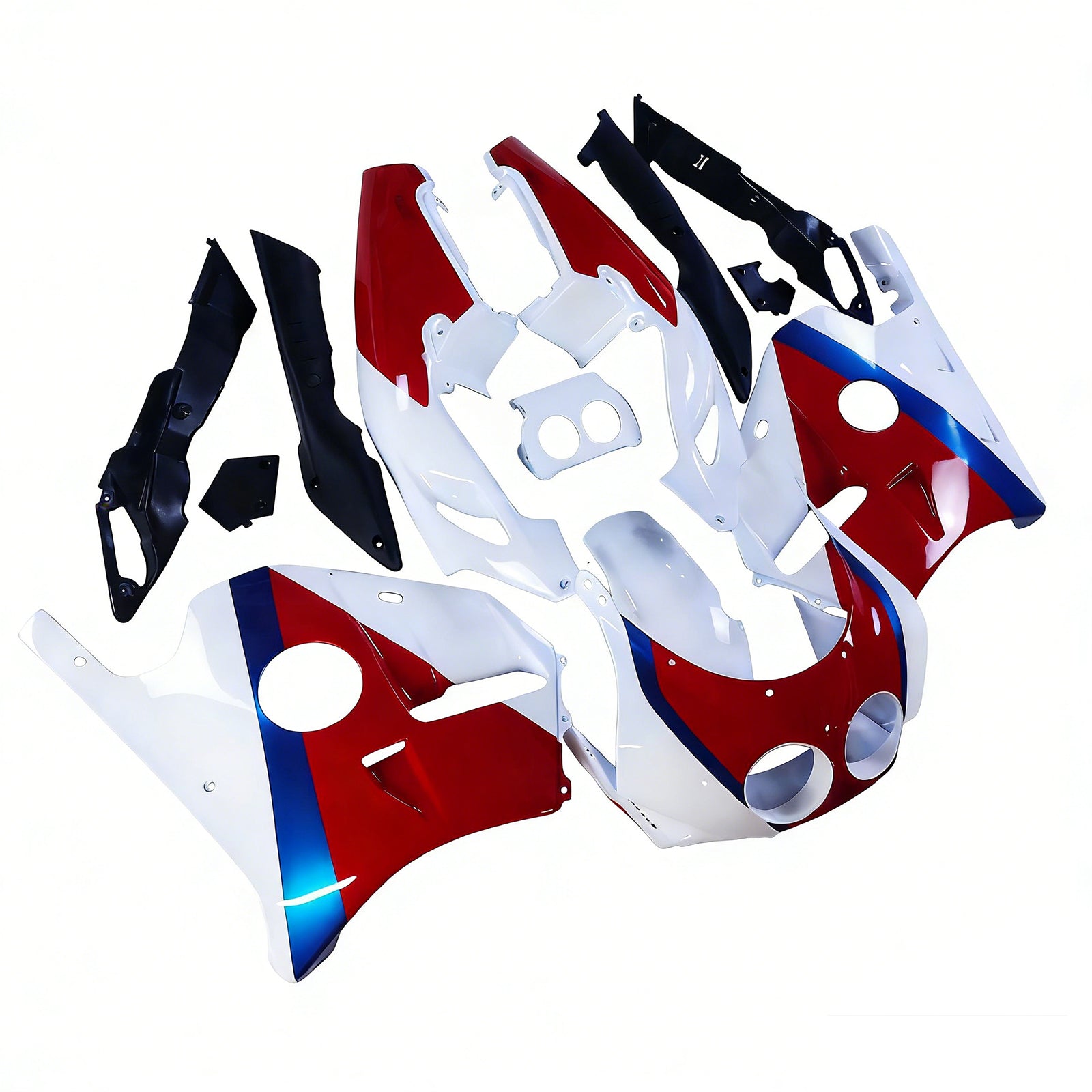 Amotopart 1990–1998 Honda CBR250RR MC22 rot-weißes Verkleidungsset