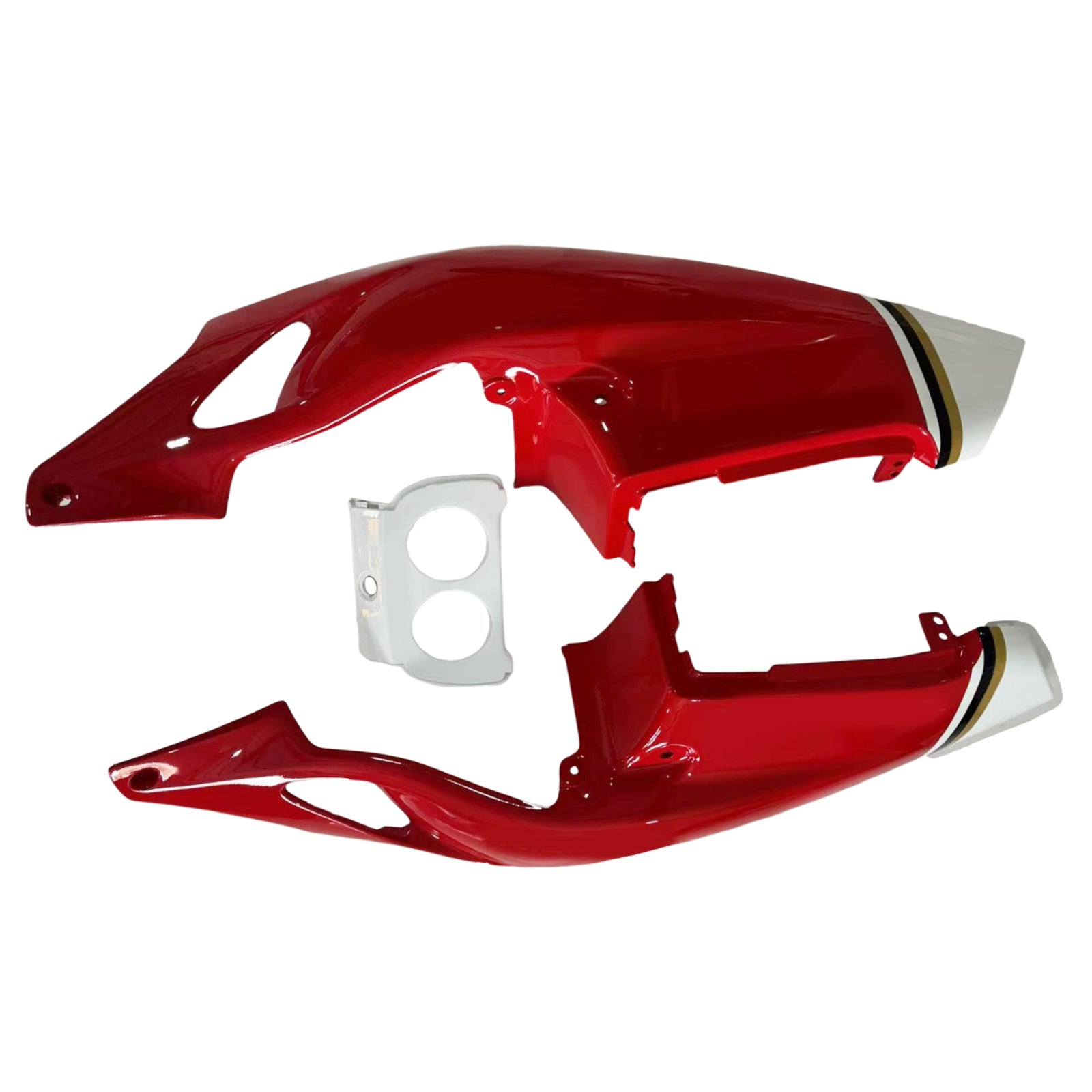 Amotopart 1990–1998 Honda CBR250RR MC22 Weiß-Rot-Verkleidungsset