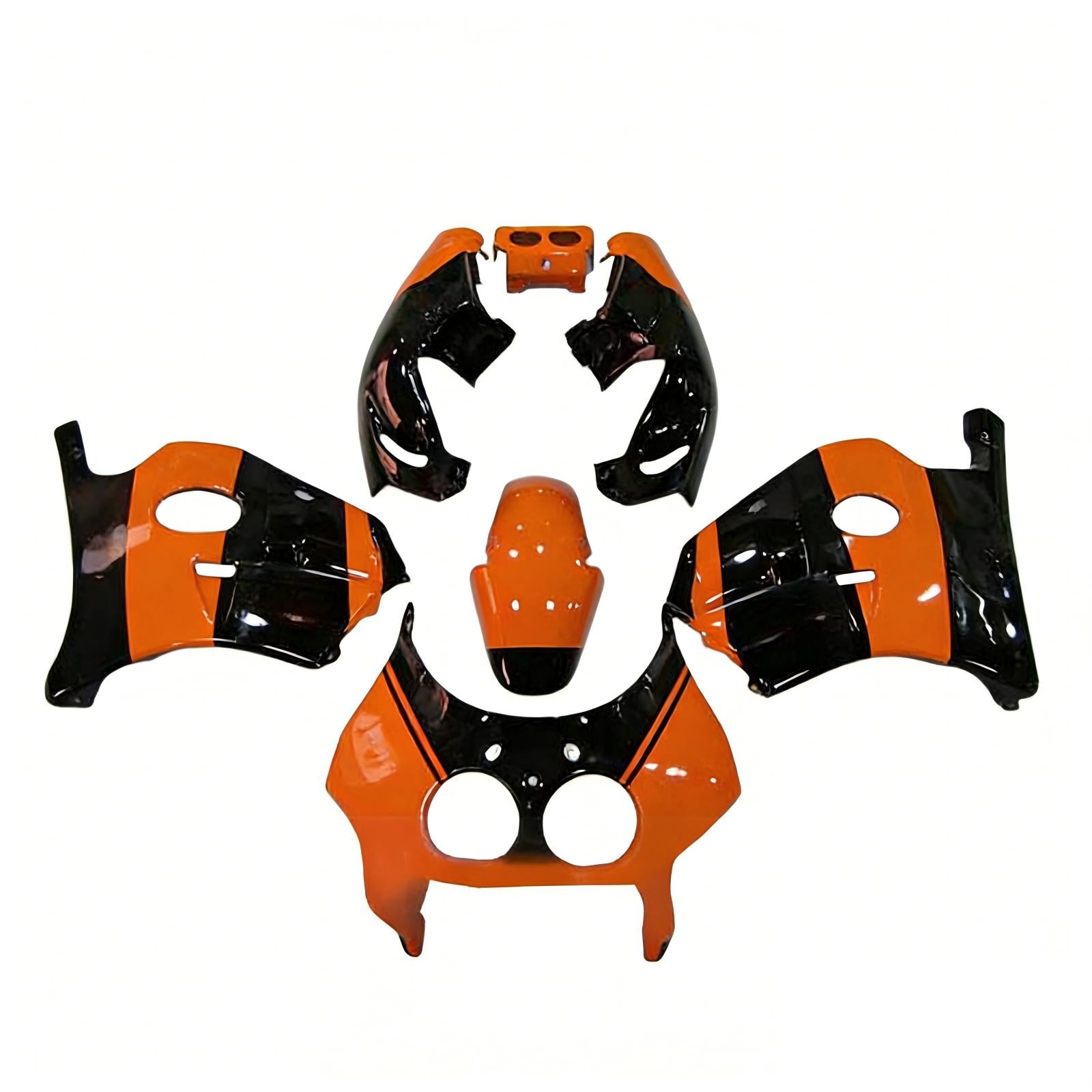 Amotopart 1990-1998 Honda CBR250RR MC22 Orange Black Fairing Kit