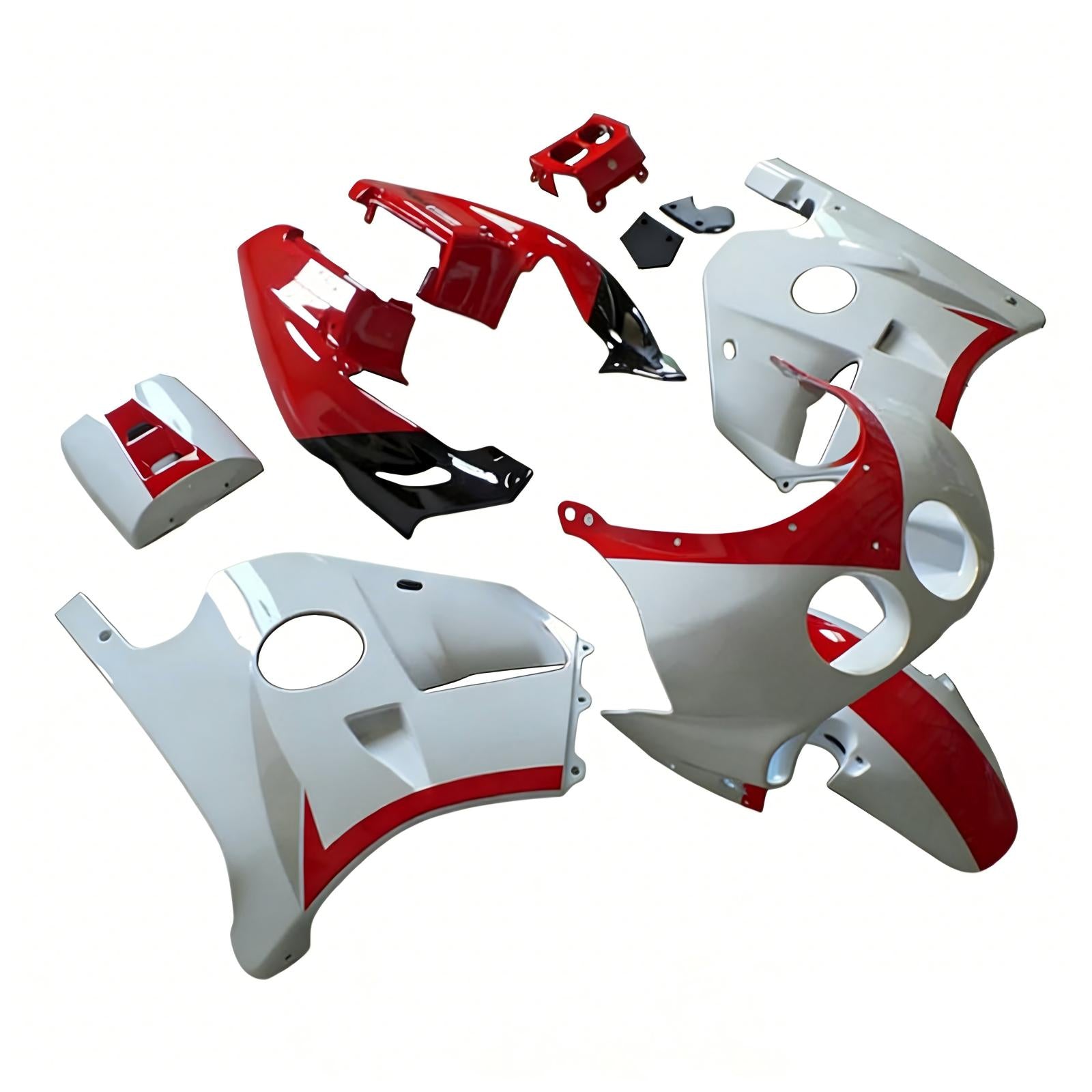 Amotopart 1990-1998 Honda CBR250RR MC22 White Red Fairing Kit