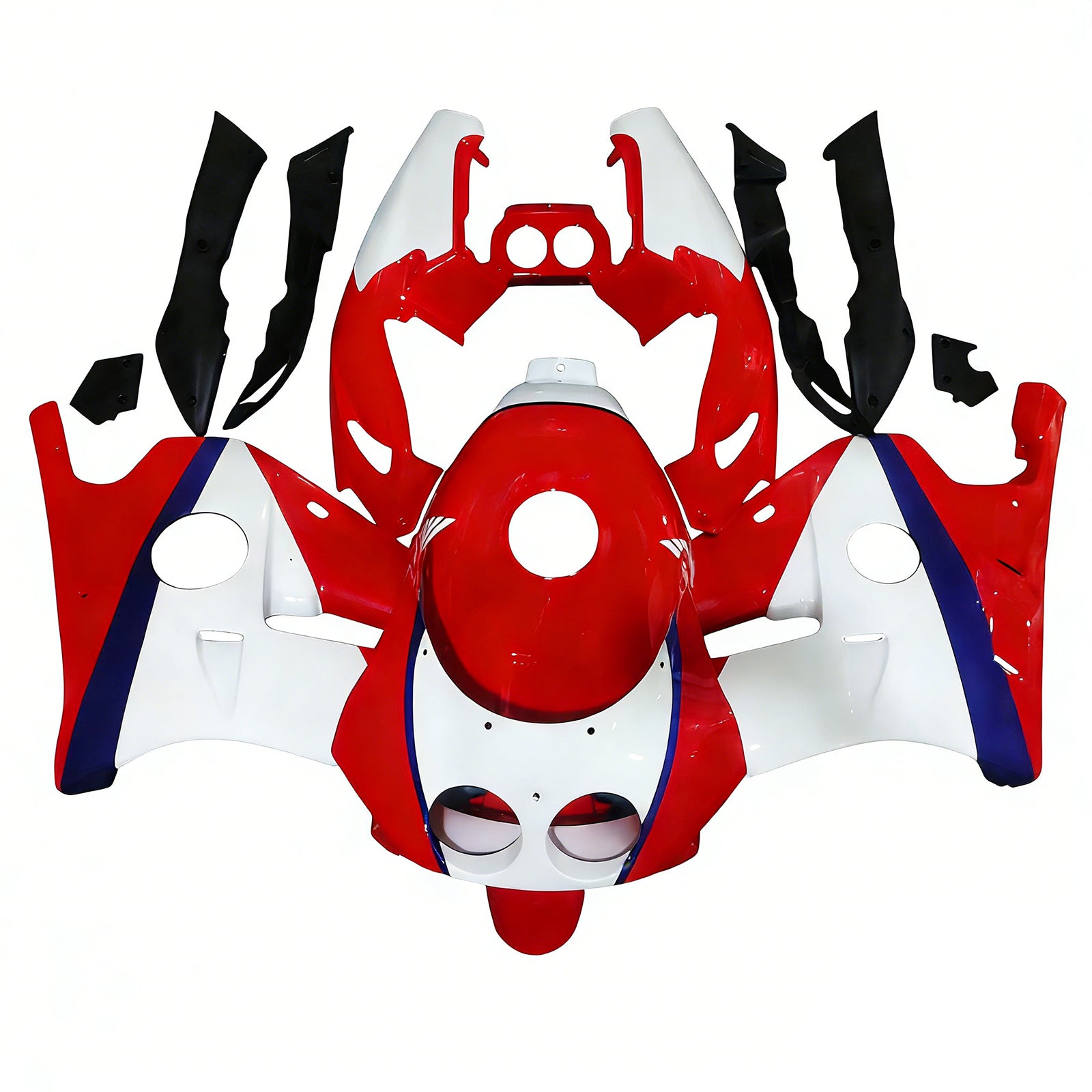 Amotopart 1990-1998 Honda CBR250RR MC22 Red White Fairing Kit