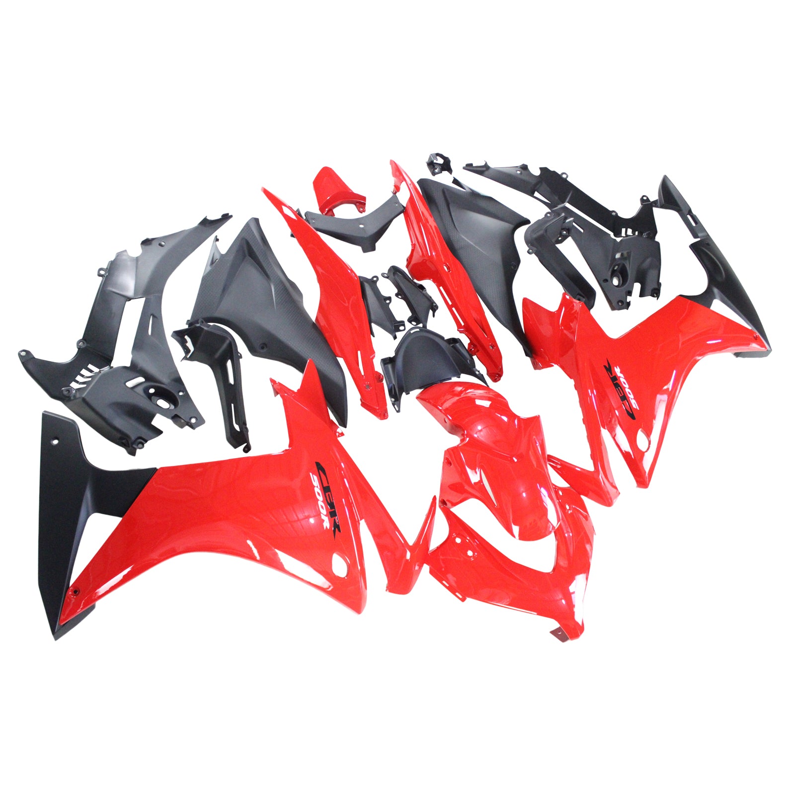 Amotopart 2013-2015 Honda CBR500R Fairing Red Kit