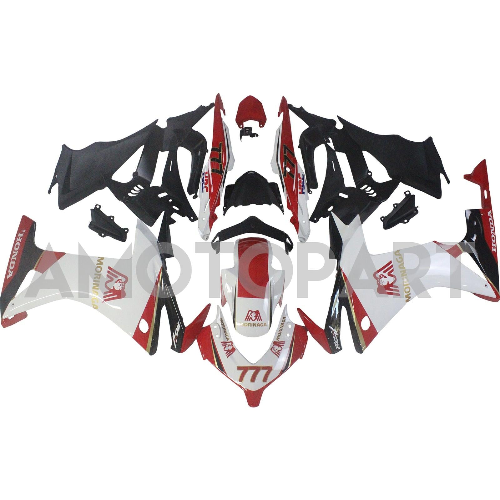 Amotopart 2013-2015 CBR500R Honda Red&White Fairing Kit