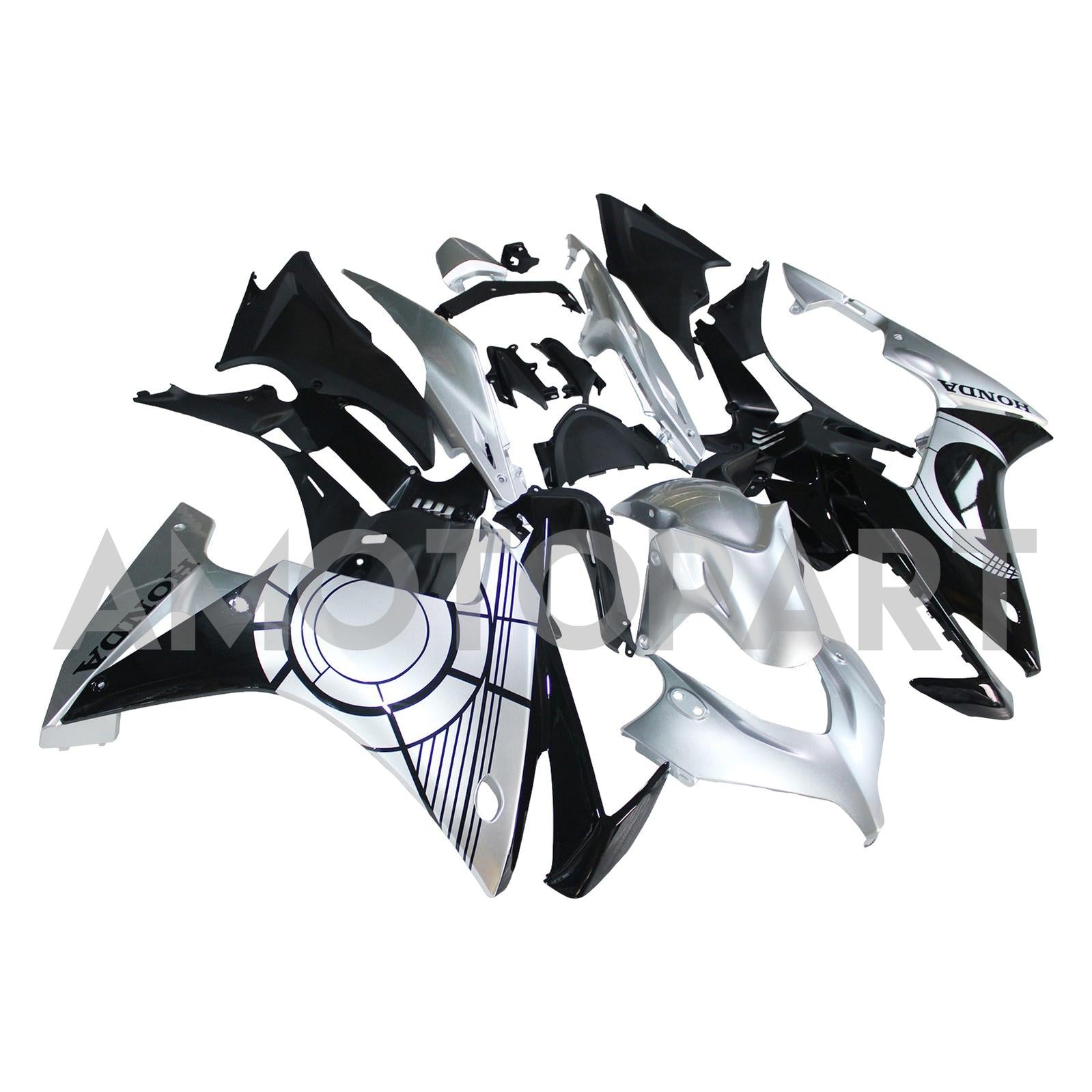 Amotopart 2013-2015 CBR500R ホンダ グレー&ブラック フェアリングキット