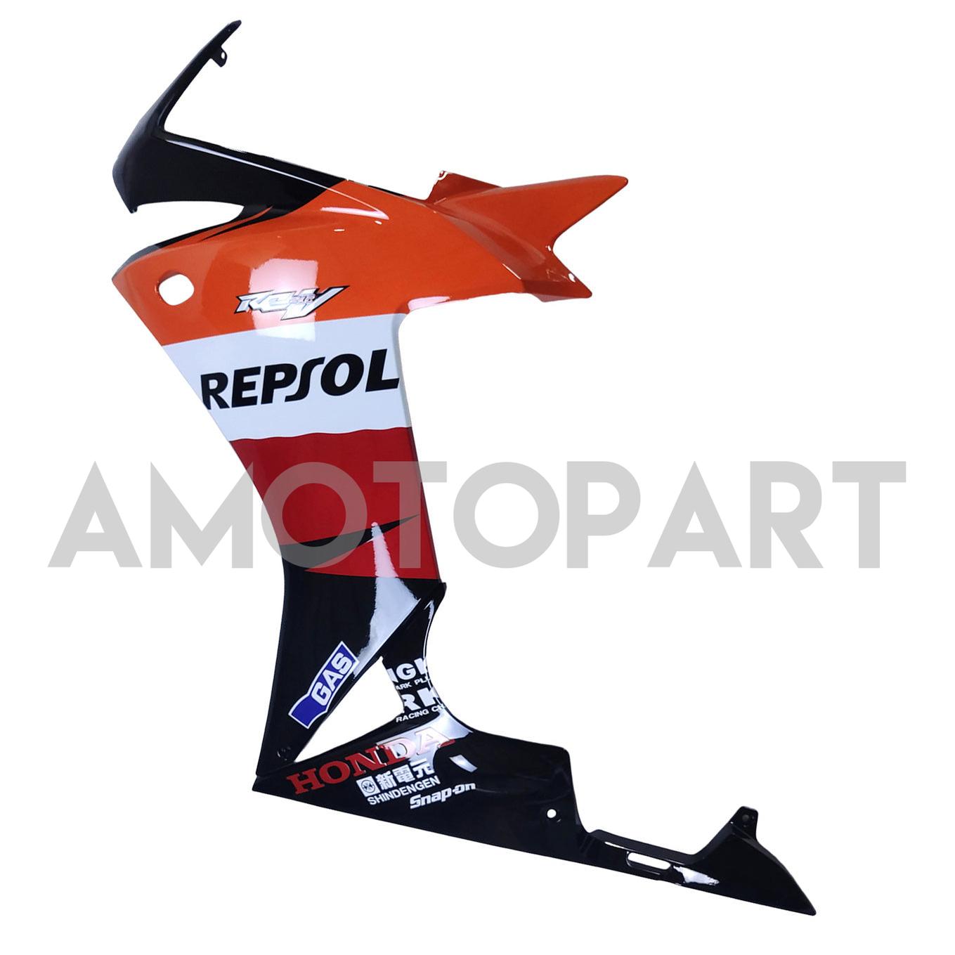 Amotopart 2013-2015 CBR500R Honda Red&Orange Repjol Fairing Kit