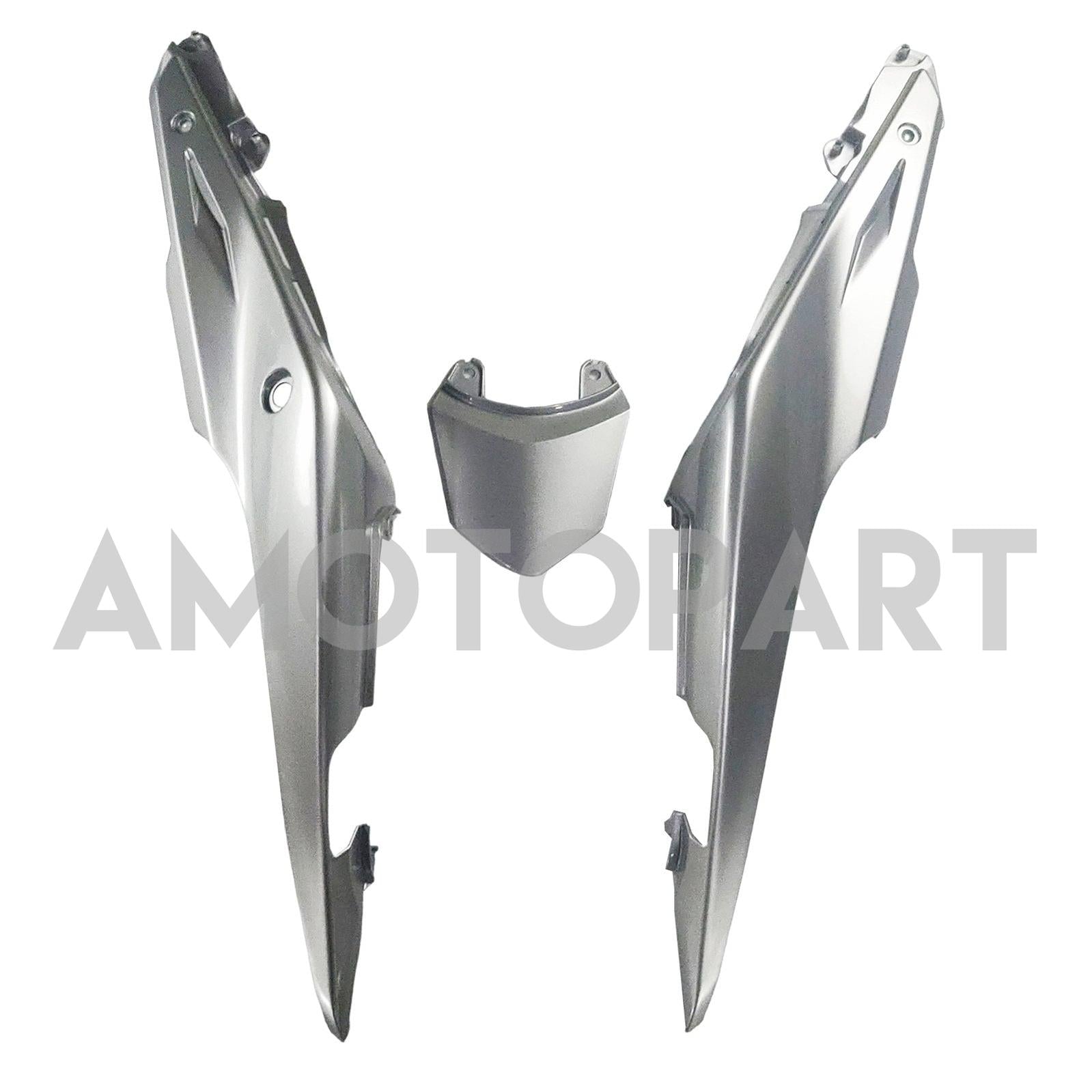 Amotopart 2013-2015 CBR500R Honda Gloss Silver&Black Fairing Kit