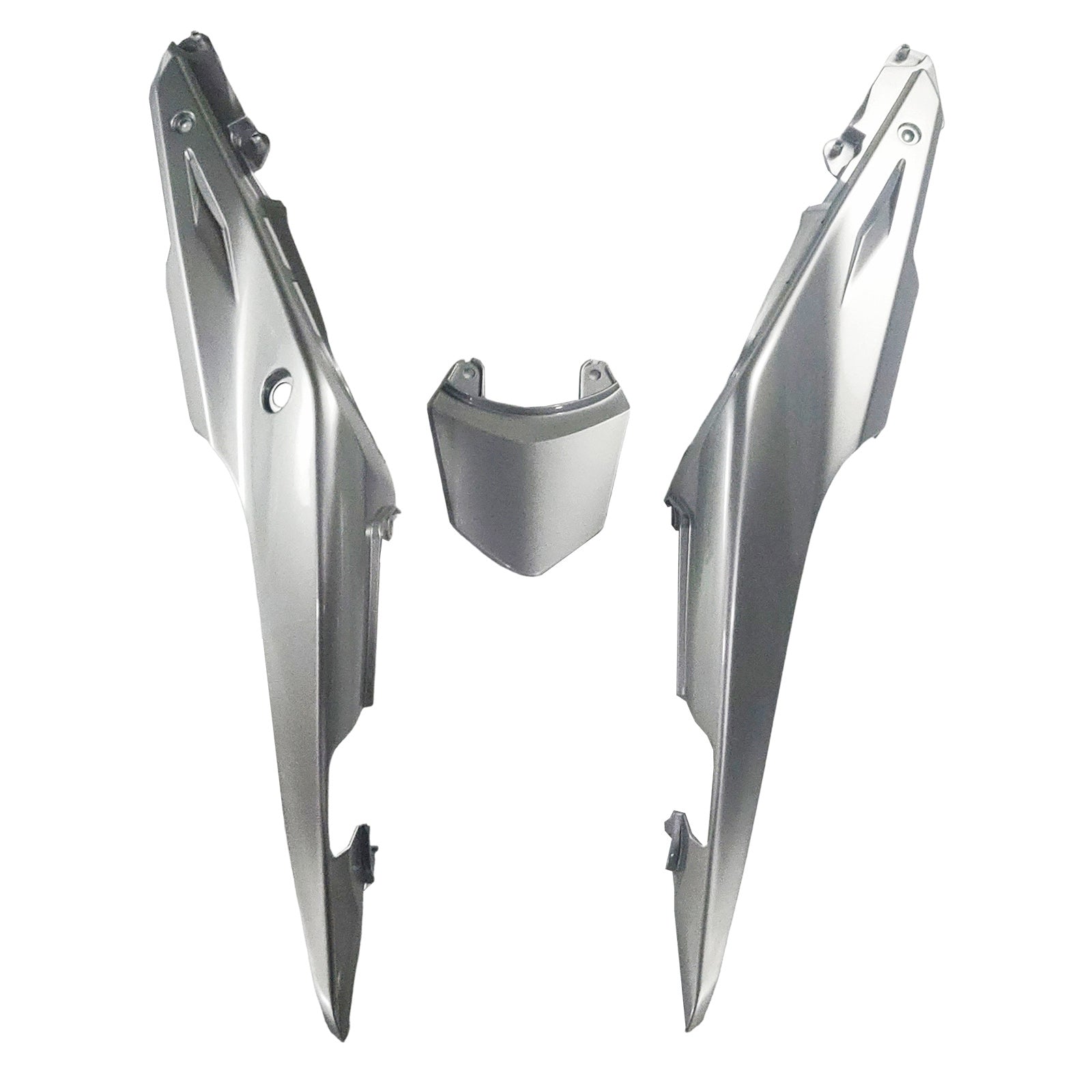 Amotopart 2013-2015 CBR500R Honda Gloss Silver & Black Fairing Kit