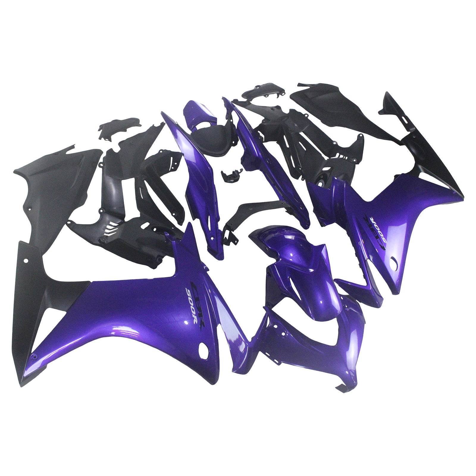 Amotopart 2013-2015 CBR500R Honda Gloss Blue Fairing Kit