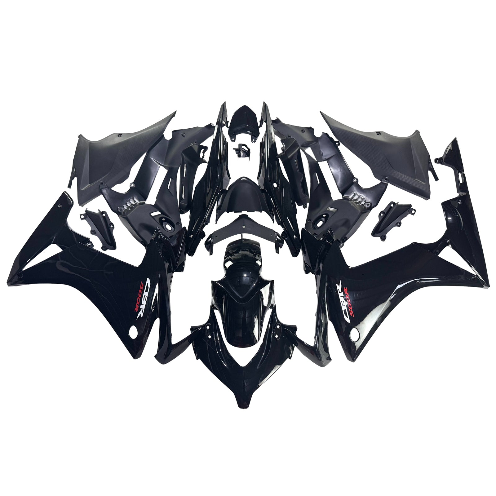 Amotopart 2013-2015 CBR500R Honda Gloss Schwarzverkleidungskit