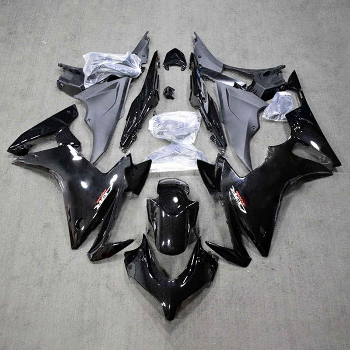 Kit carena Amotopart 2013-2015 CBR500R Honda nero lucido
