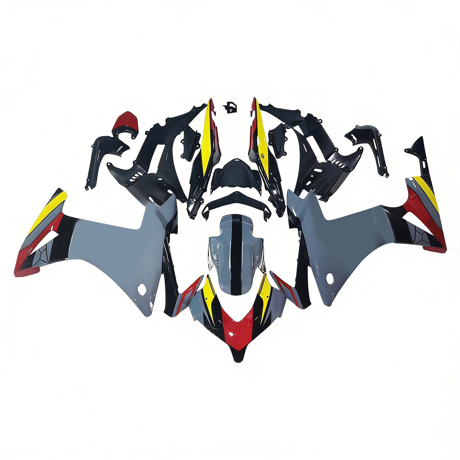 Amotopart 2013-2015 CBR500R ホンダ レッド&グレー Style2 フェアリングキット