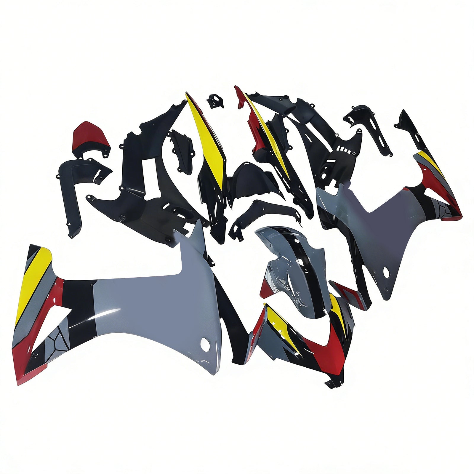 Amotopart 2013-2015 CBR500R ホンダ レッド&グレー Style2 フェアリングキット