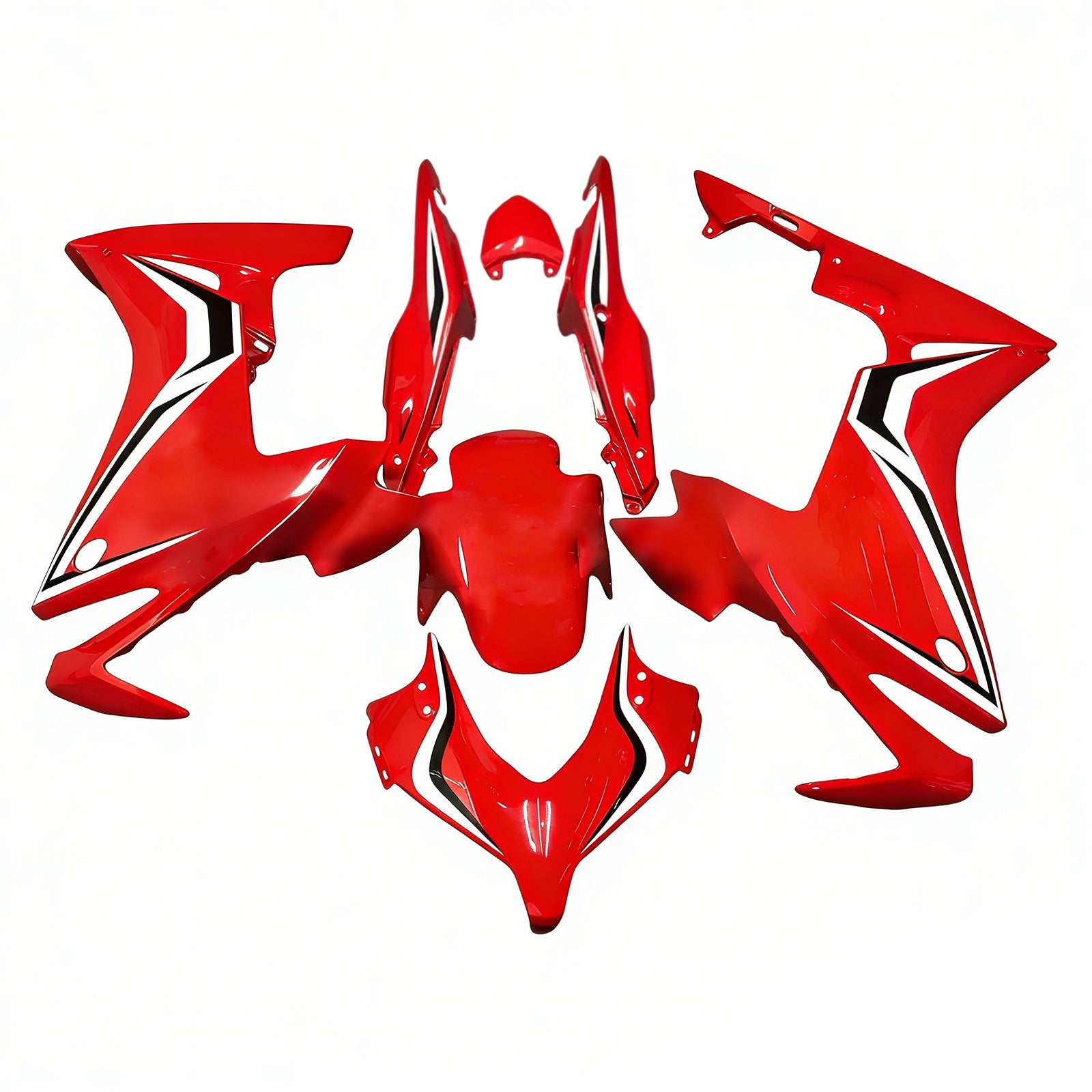 Amotopart 2013-2015 Honda CBR500R Kit de carenado rojo