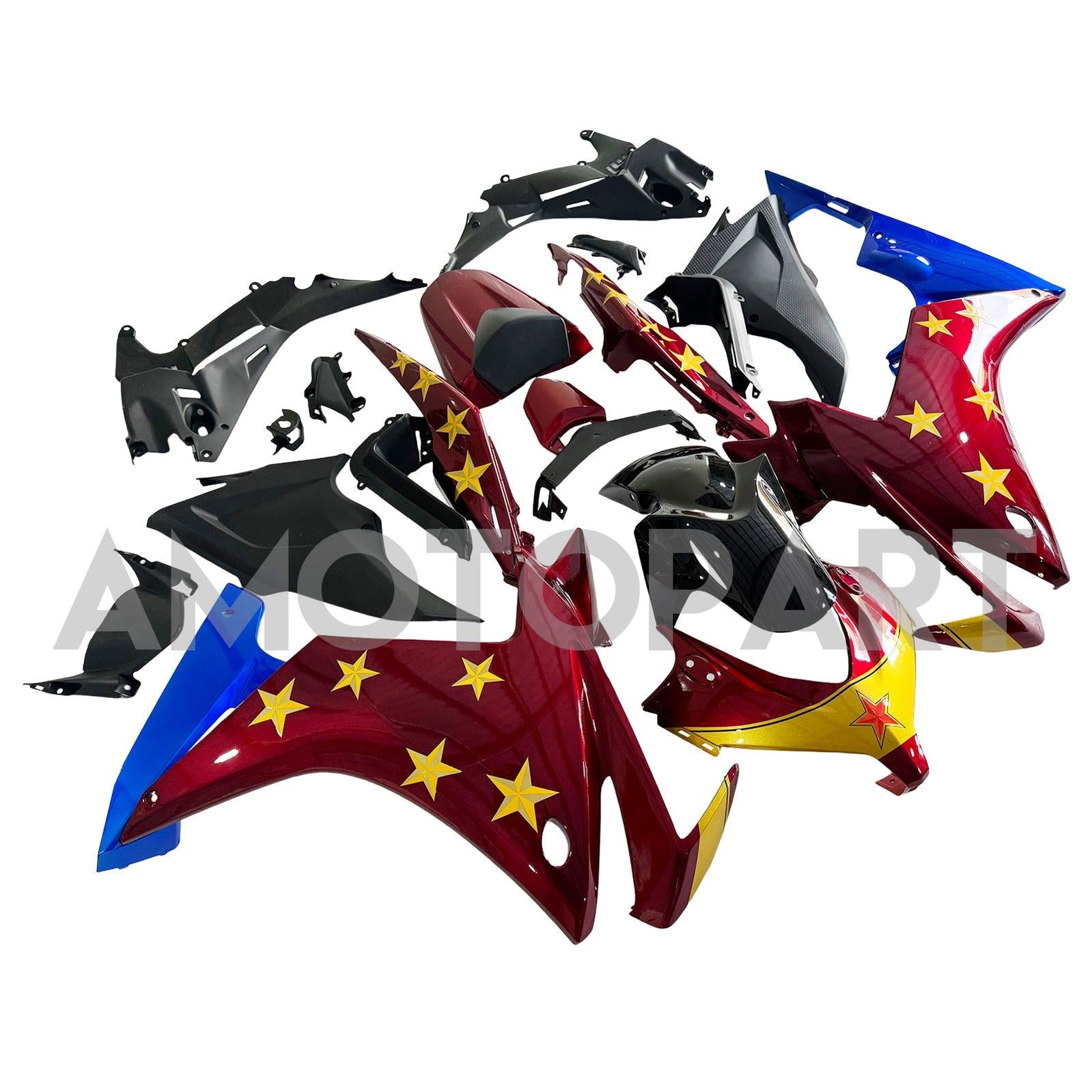 Amotopart 2013-2015 ホンダ CBR500R レッドブルー フェアリングキット
