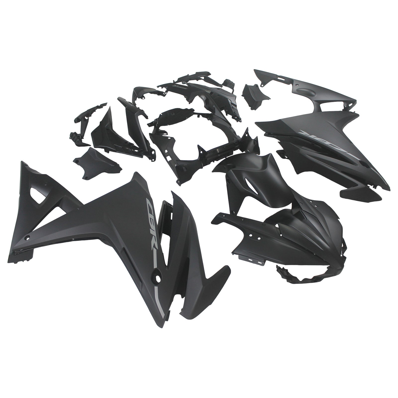 Amotopart 2016-2018 Honda CBR500R FaireUring Matte Black Kit
